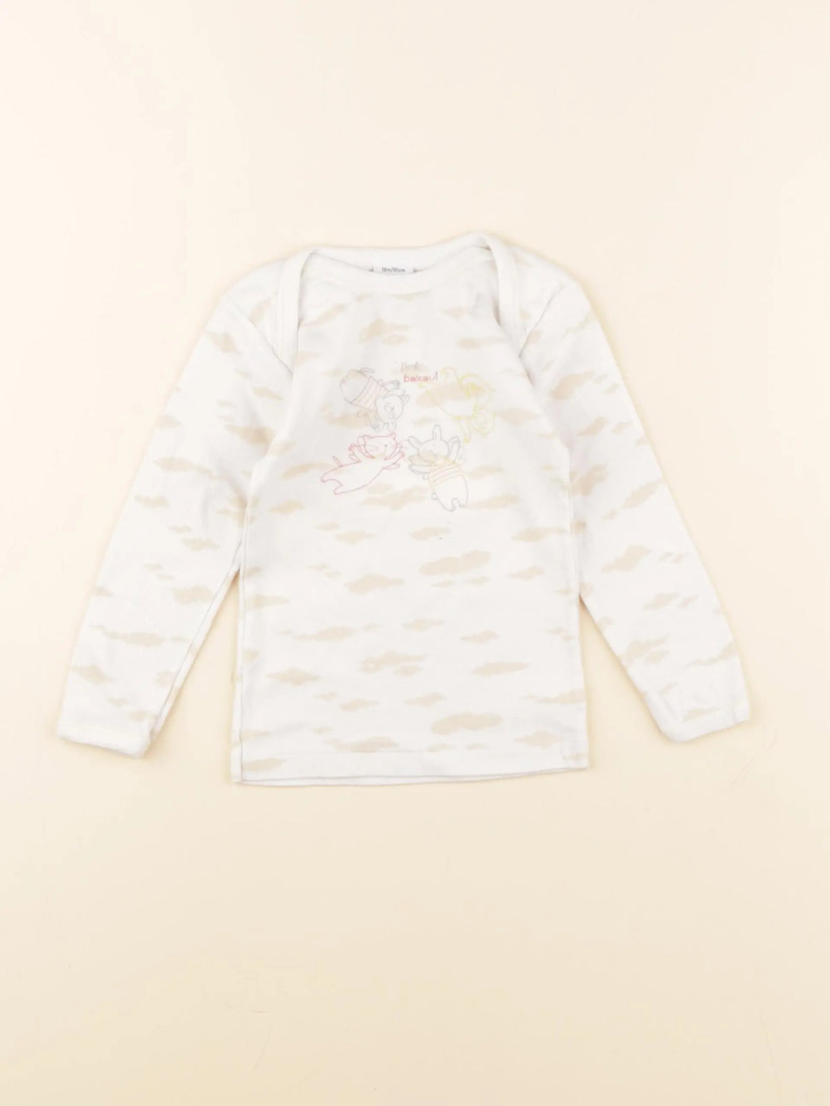 Petit Bateau - body multicolore - 18 mois