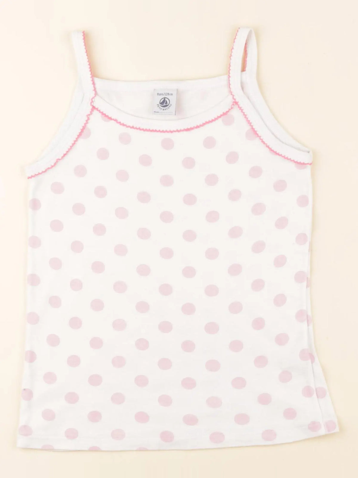Petit Bateau - maillot de corps rose - 8 ans