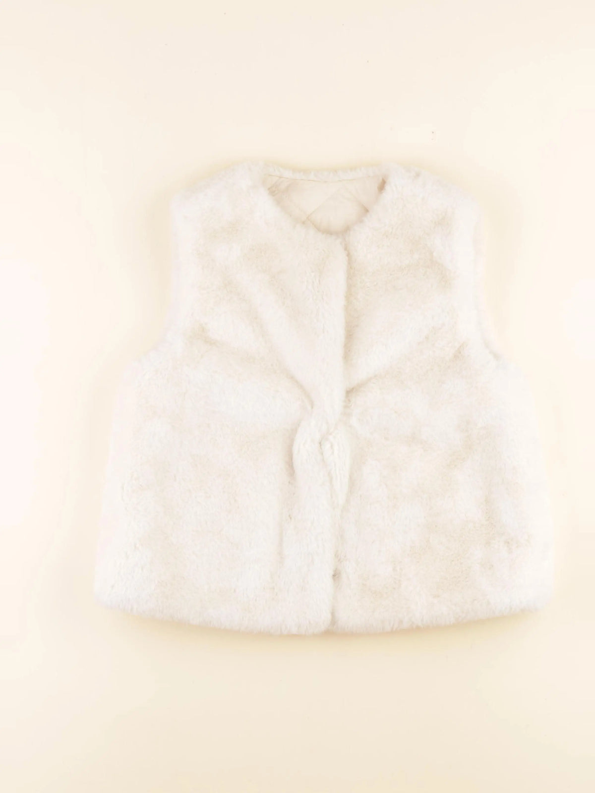 Zara - gilet réversible beige - 8/9 ans