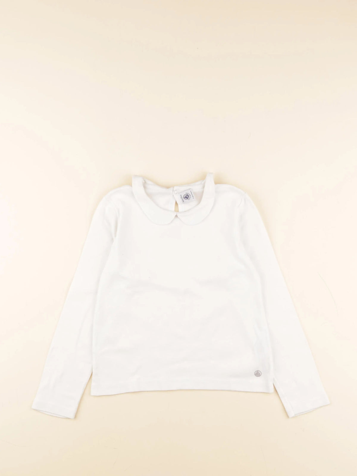 Petit Bateau - tee-shirt blanc - 8 ans