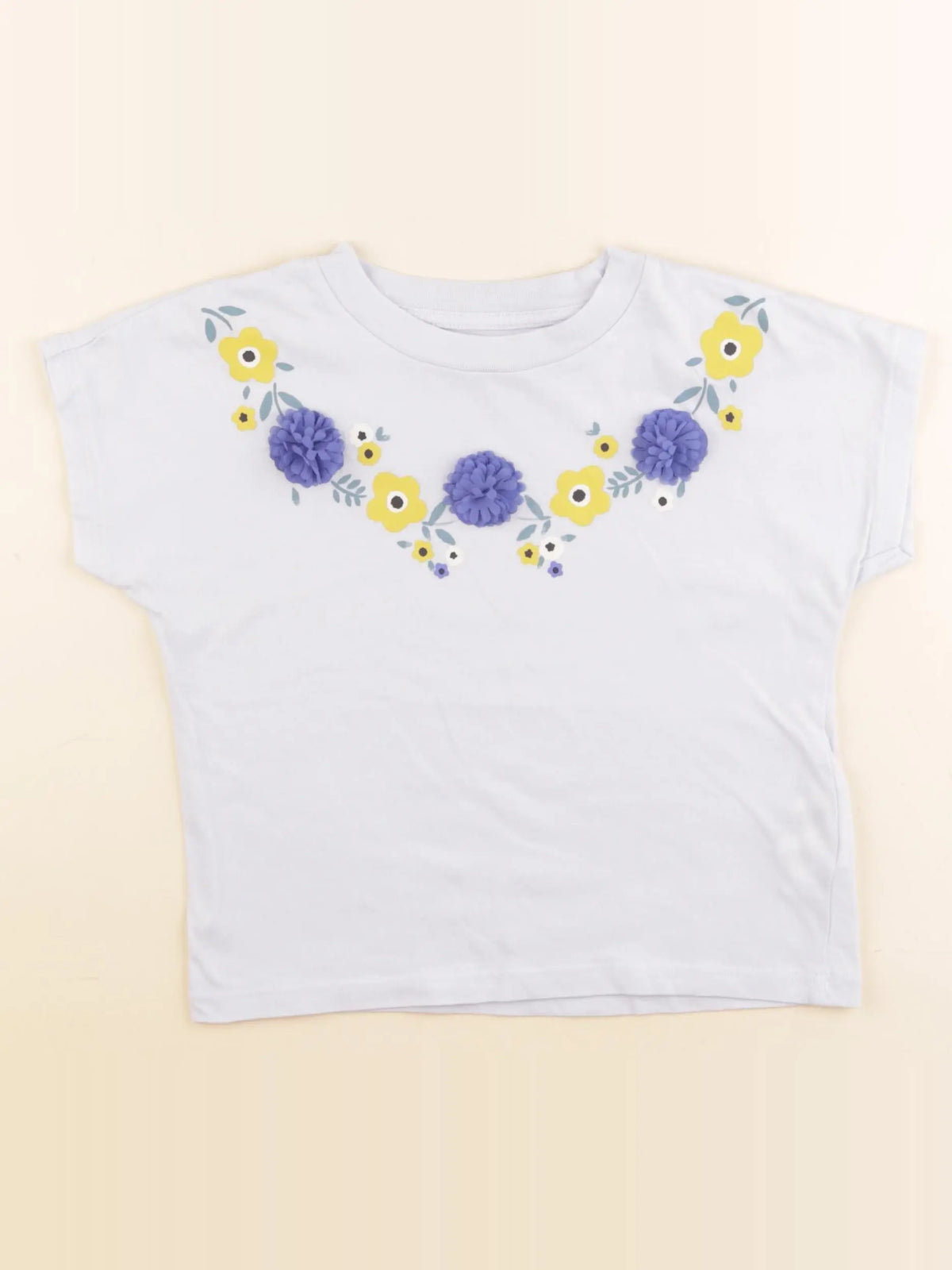 Monoprix - tee-shirt bleu - 6 ans