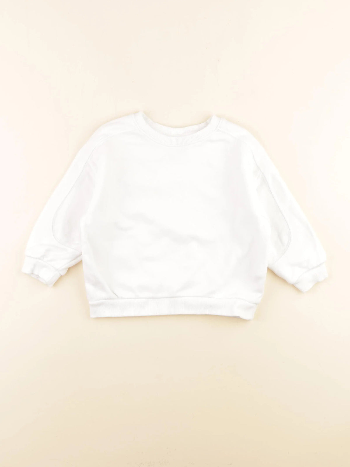 Zara - sweat blanc - 18/24 mois