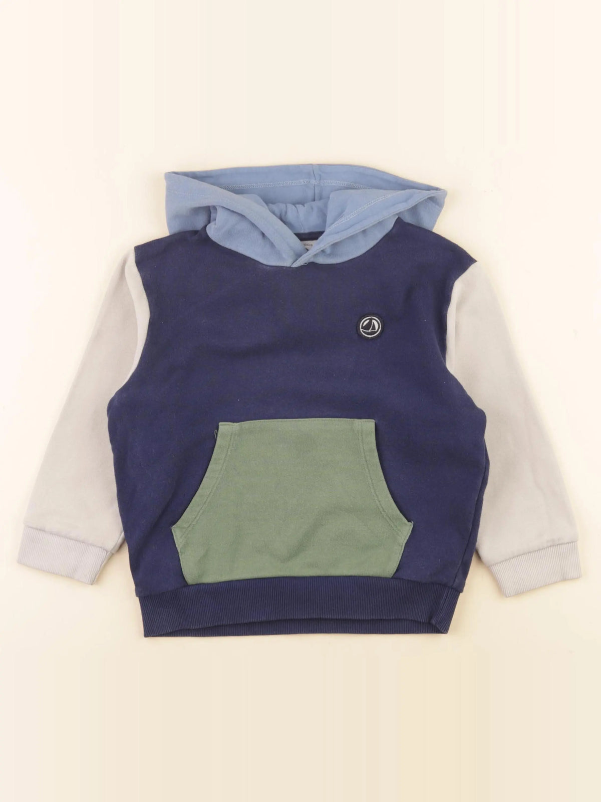 Petit Bateau - sweat bleu - 4 ans