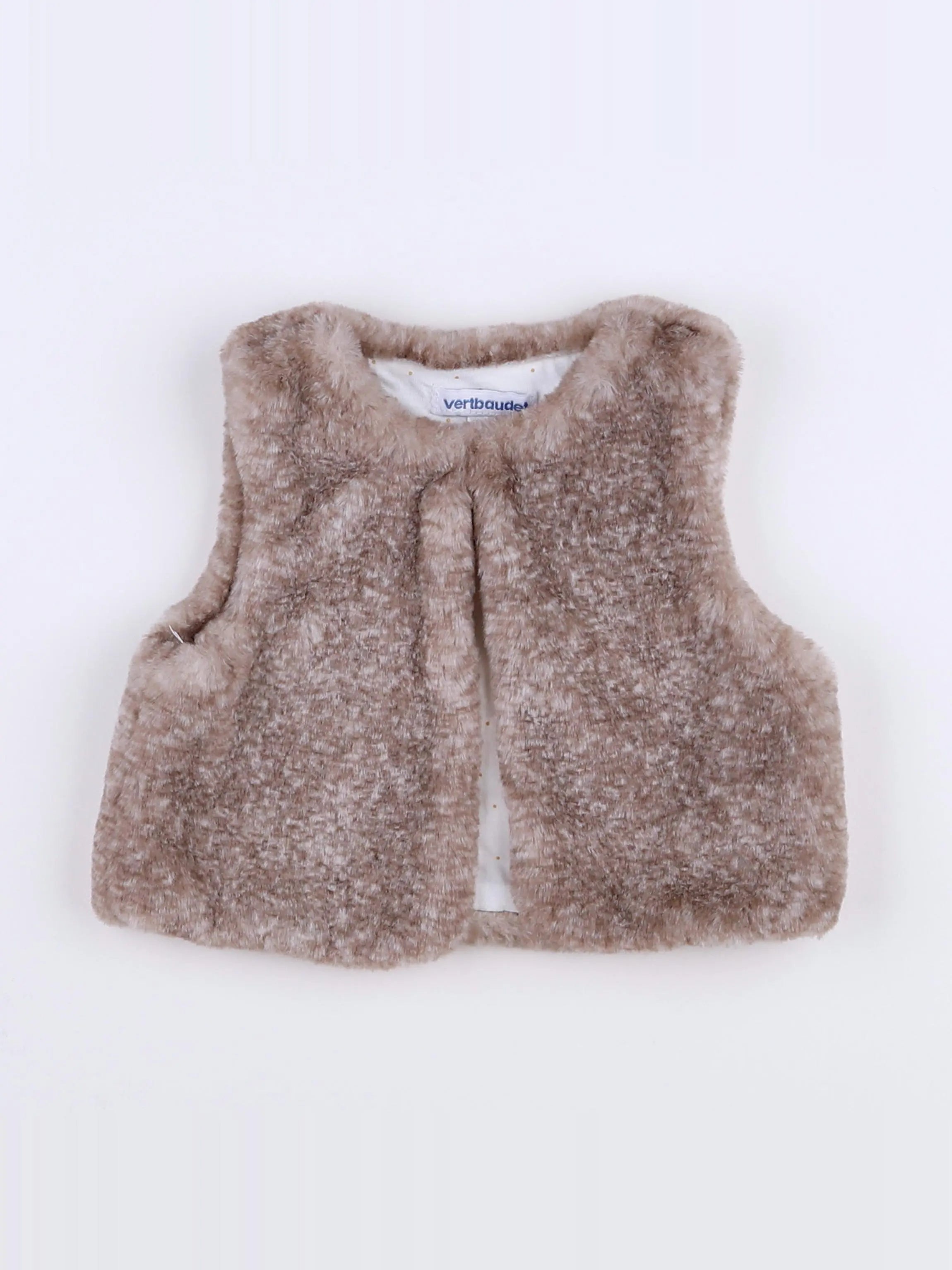 Vertbaudet - gilet marron - 9 mois
