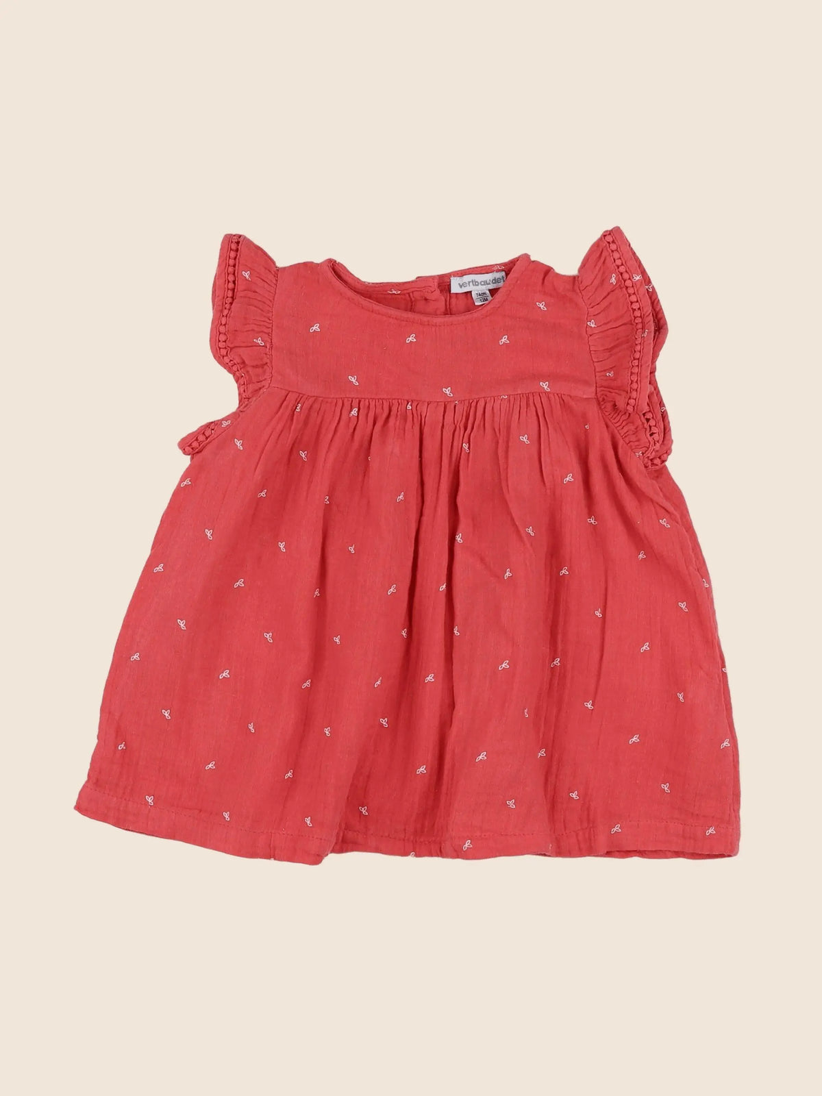 Vertbaudet - robe rose - 12 mois