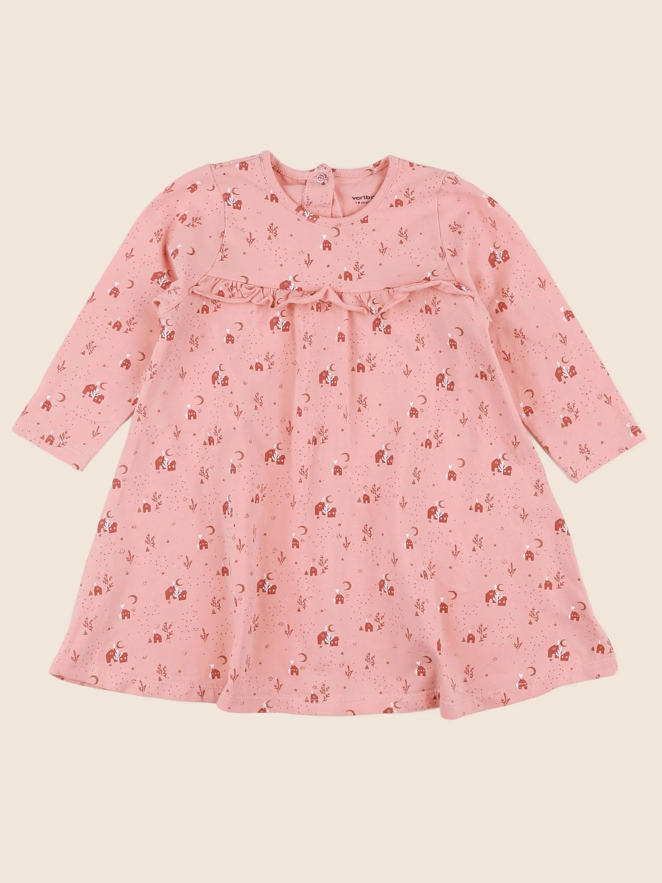Vertbaudet - robe rose - 18 mois