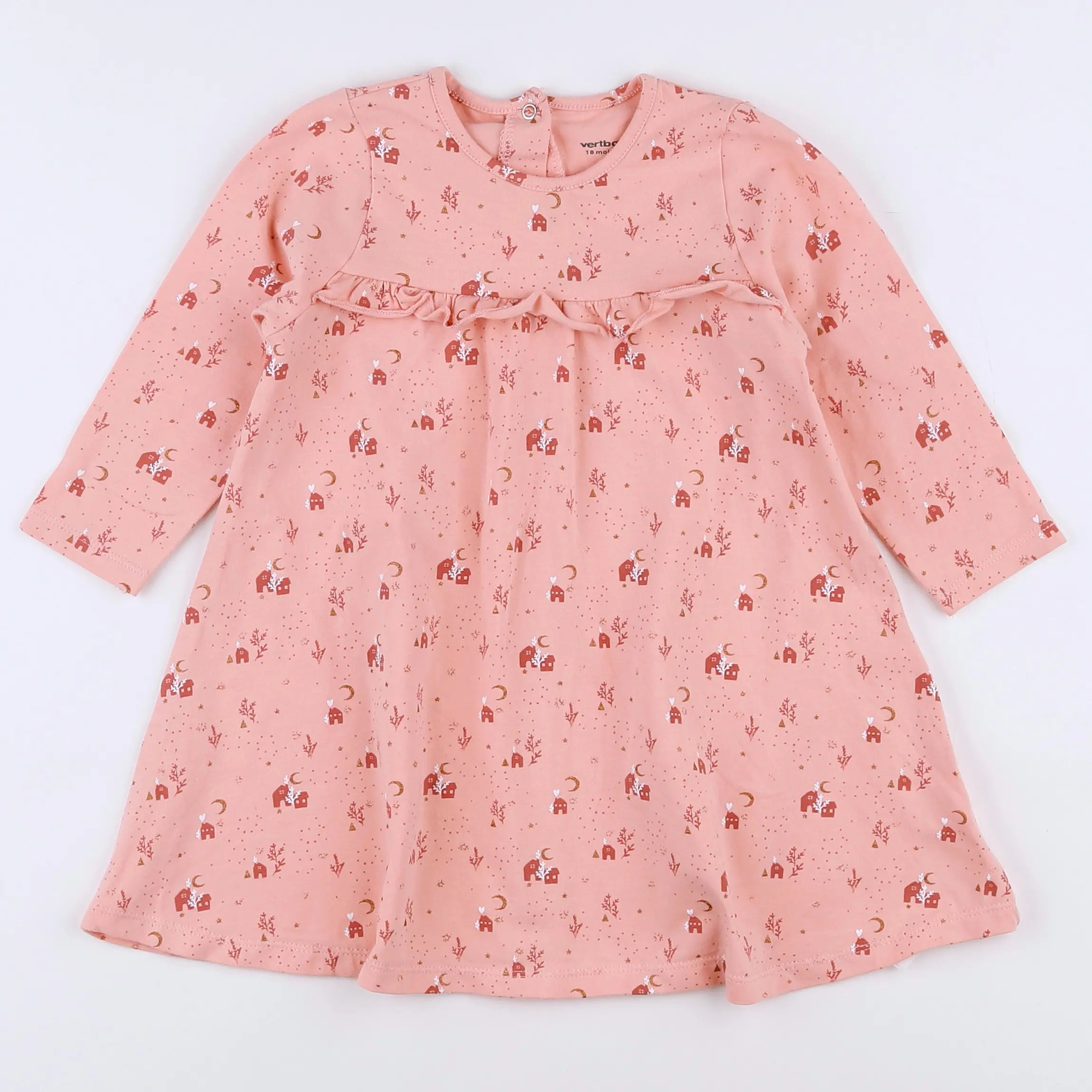 Vertbaudet - robe rose - 18 mois