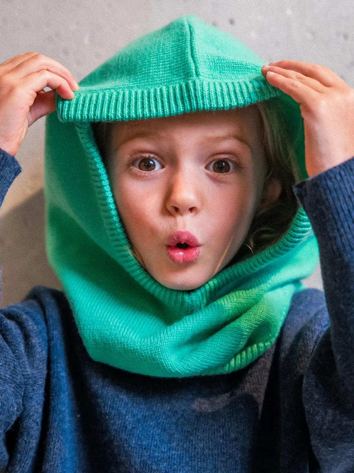 La Cagoule 100% laine Menthol