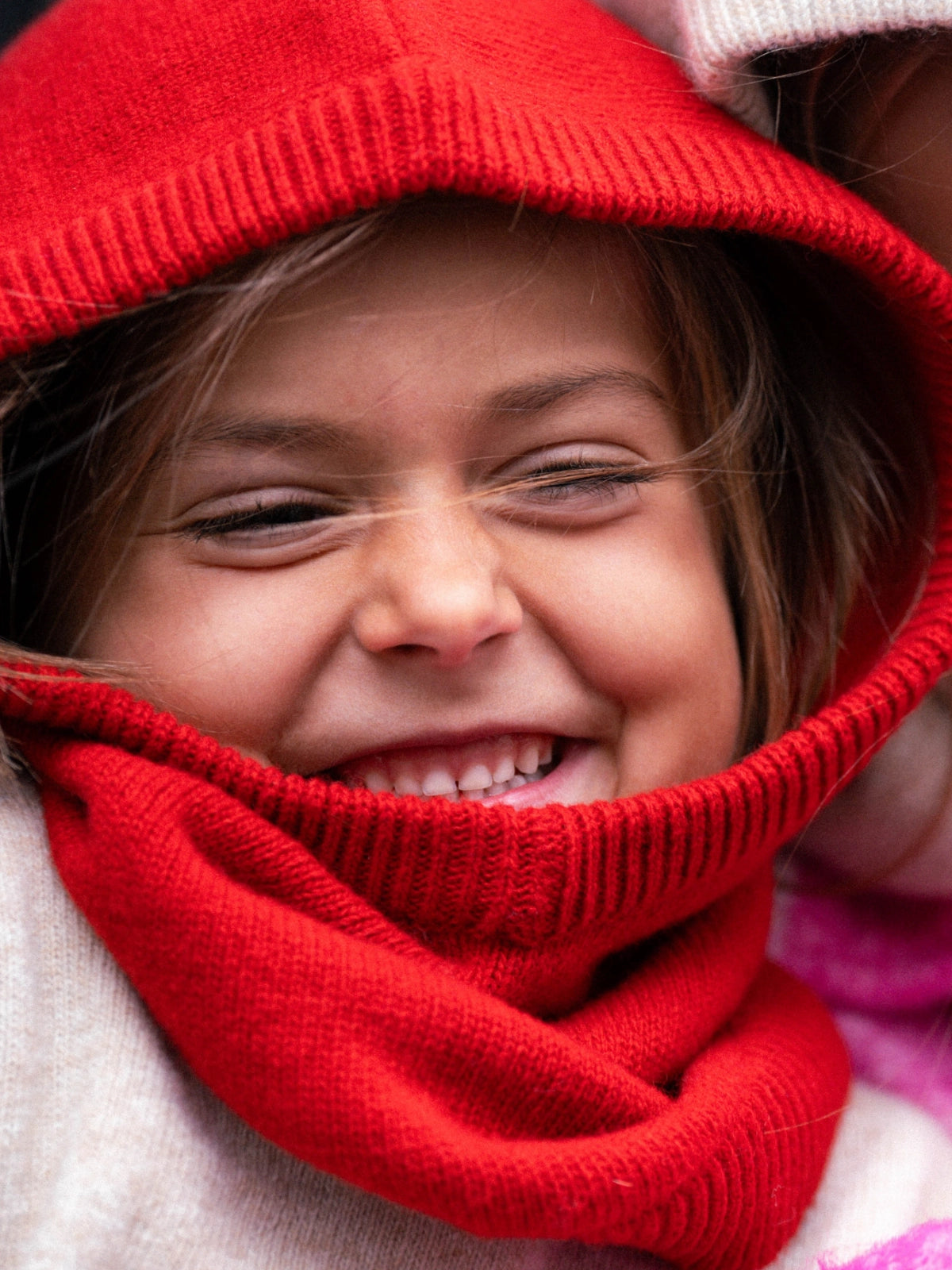 La Cagoule 100% laine Tomato