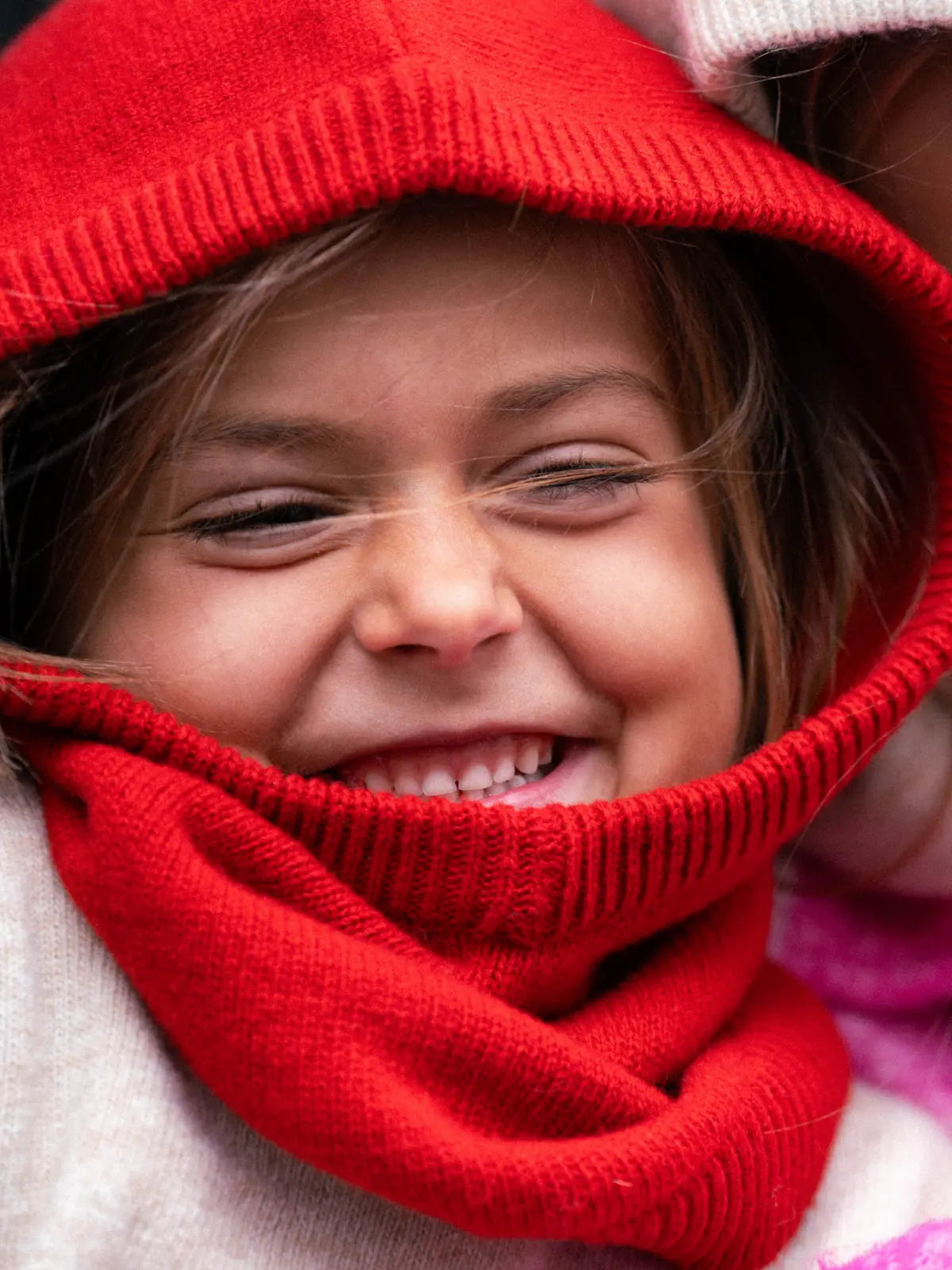 La Cagoule 100% laine Tomato