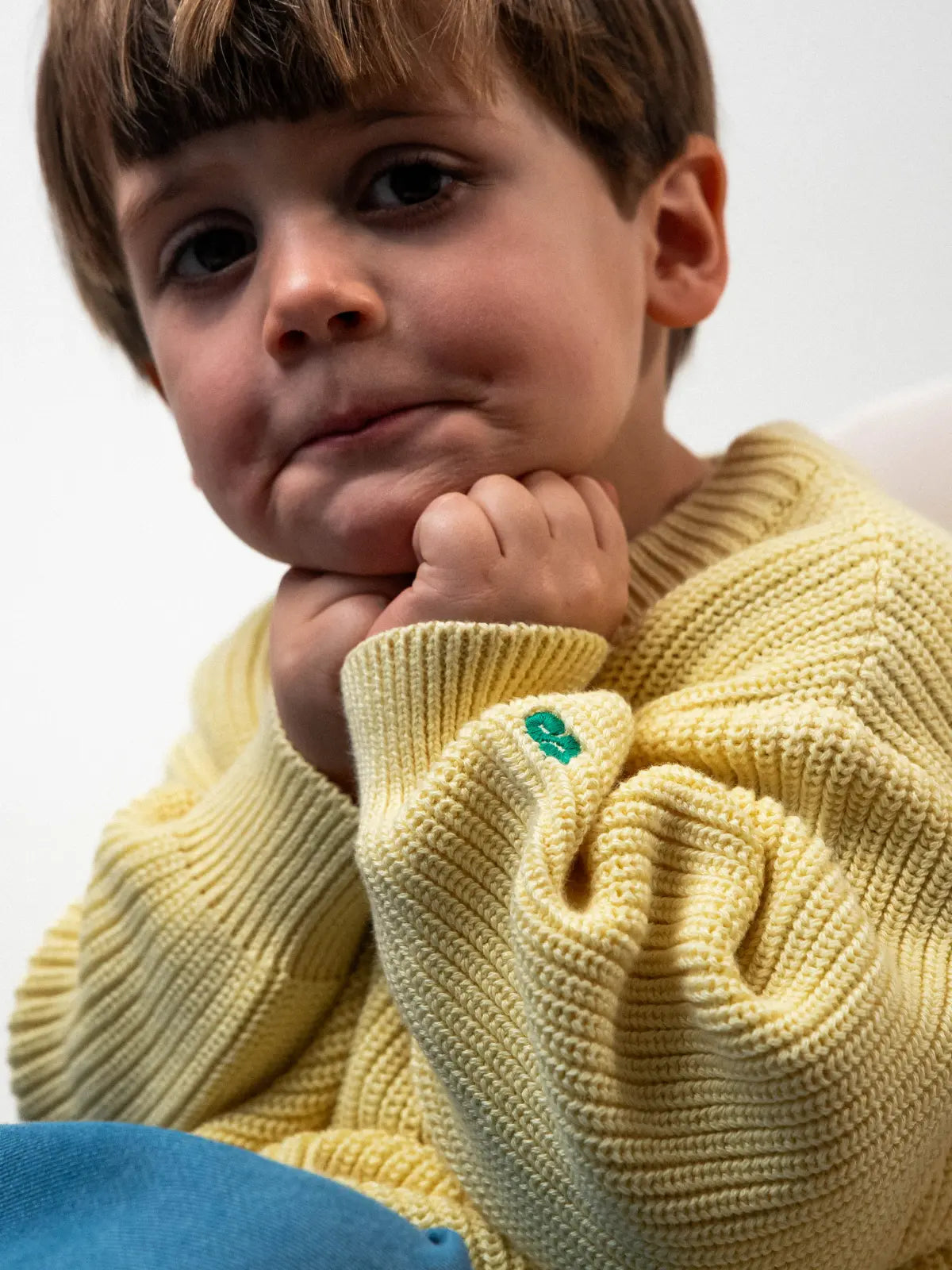 Le Pull 100% coton bio Jaune banane