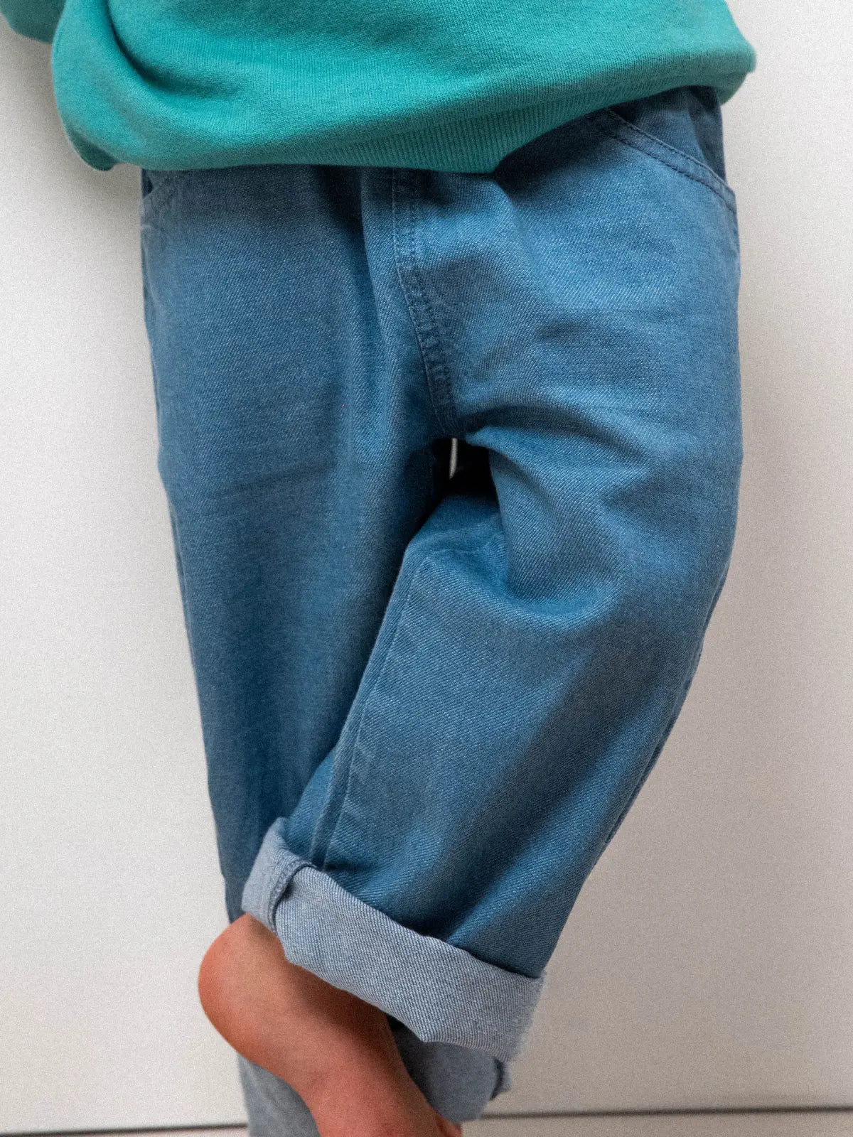Le Pantalon en toile Denim