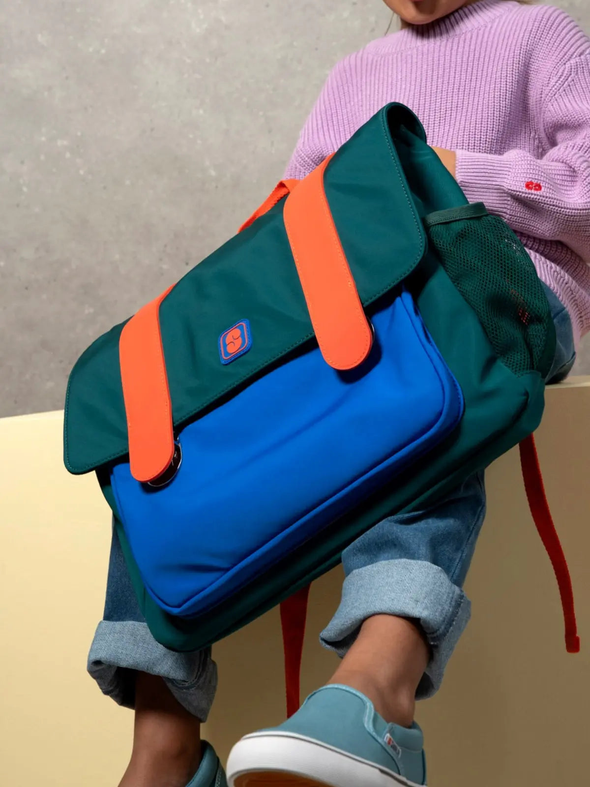 Le cartable Vert et bleu