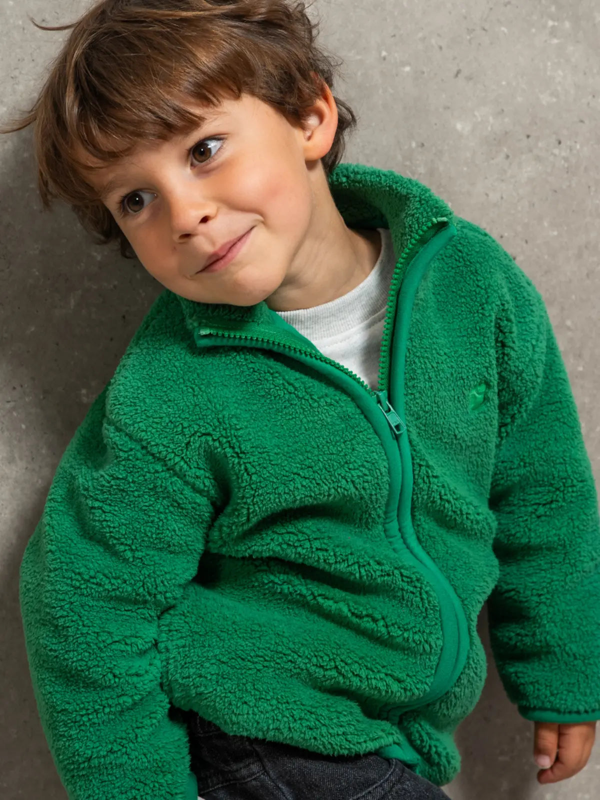 La veste doudou Vert gazon