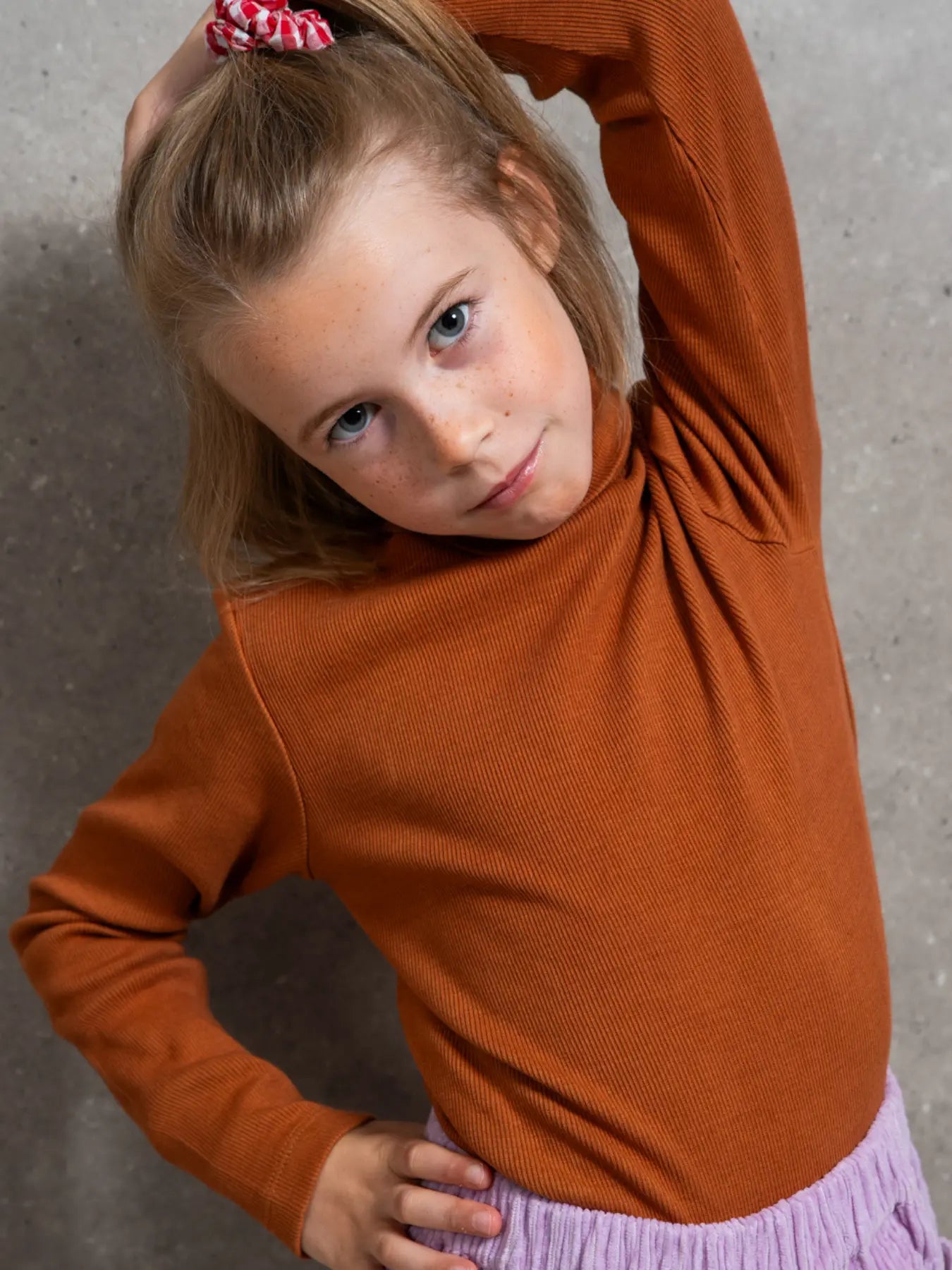 Le sous-pull côtelé Caramel