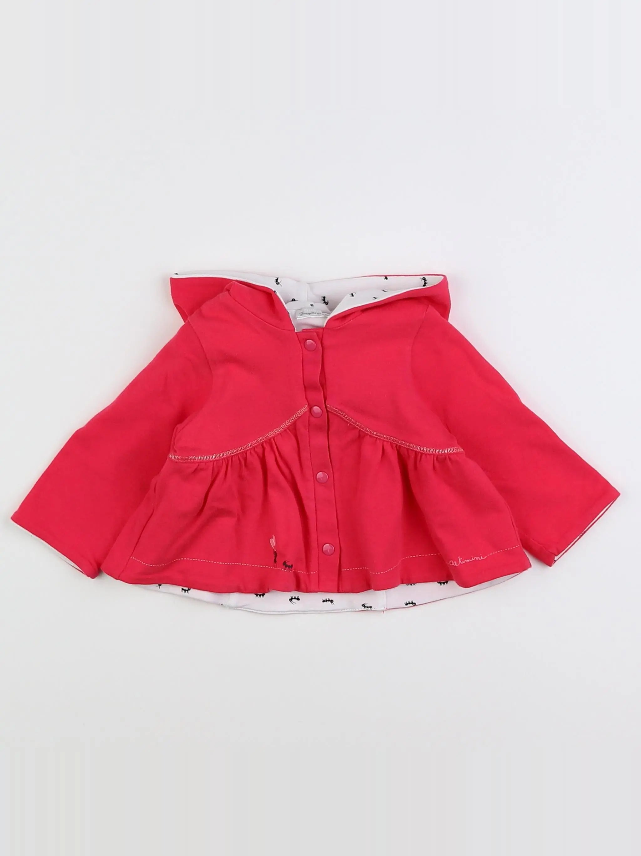 Catimini - sweat réversible rose - 3 mois
