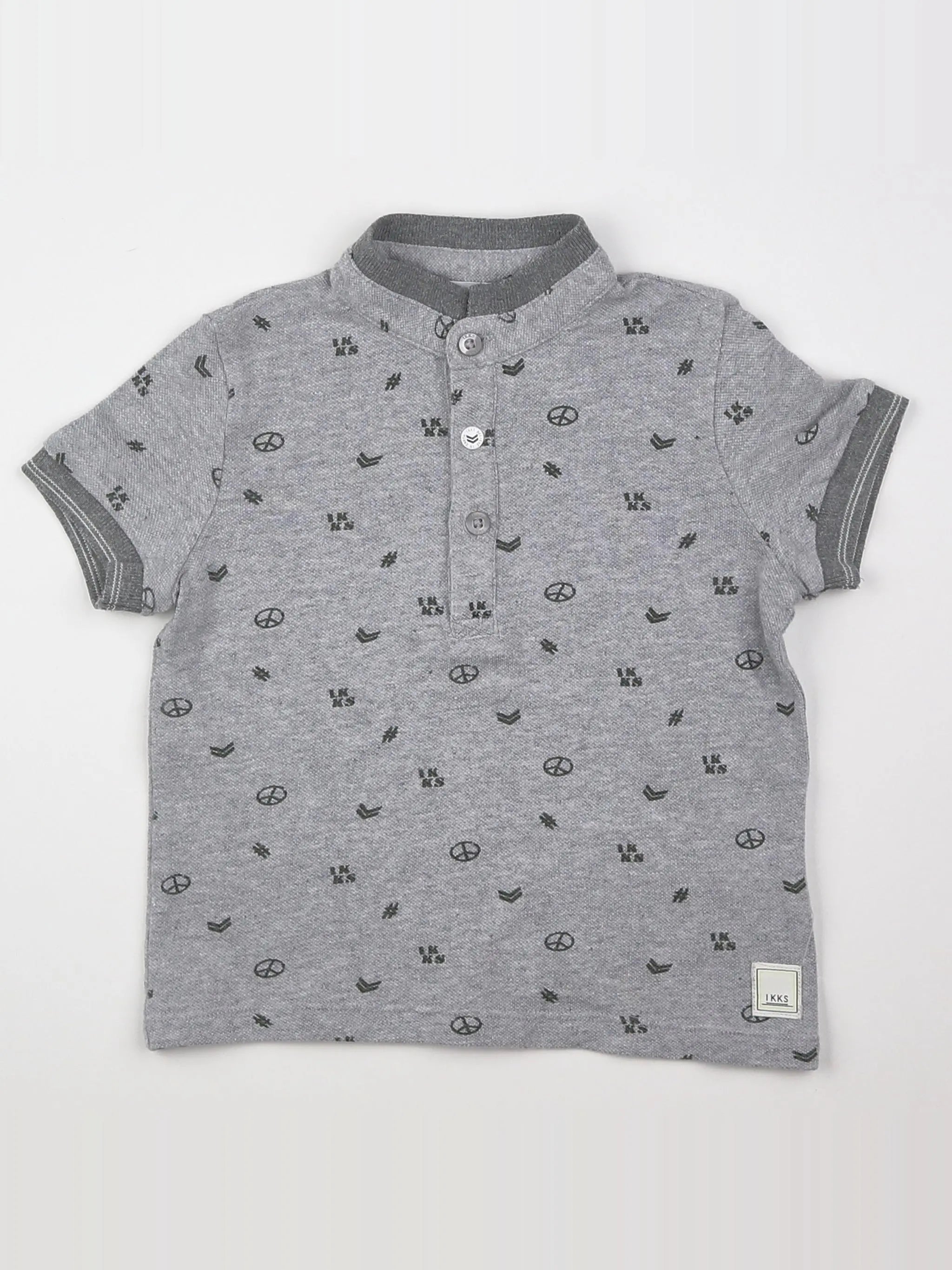 IKKS - polo gris - 18 mois