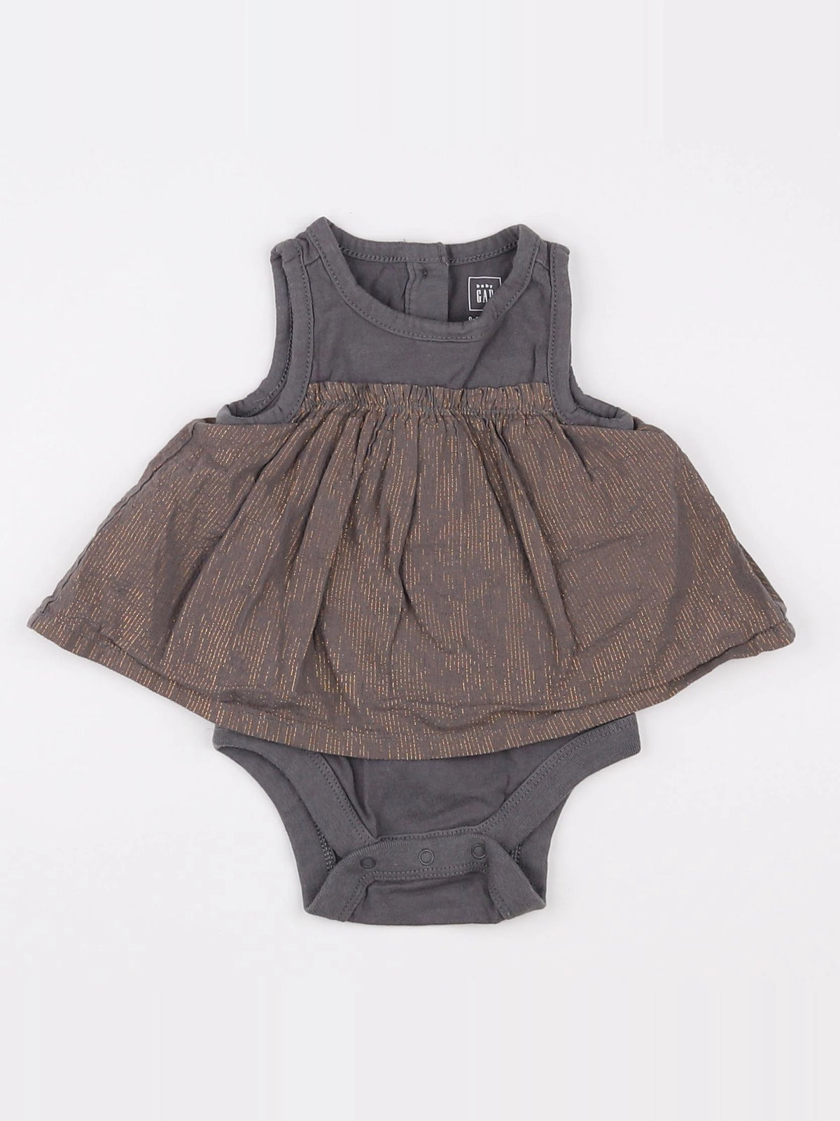 GAP - body vetement marron - 0/3 mois