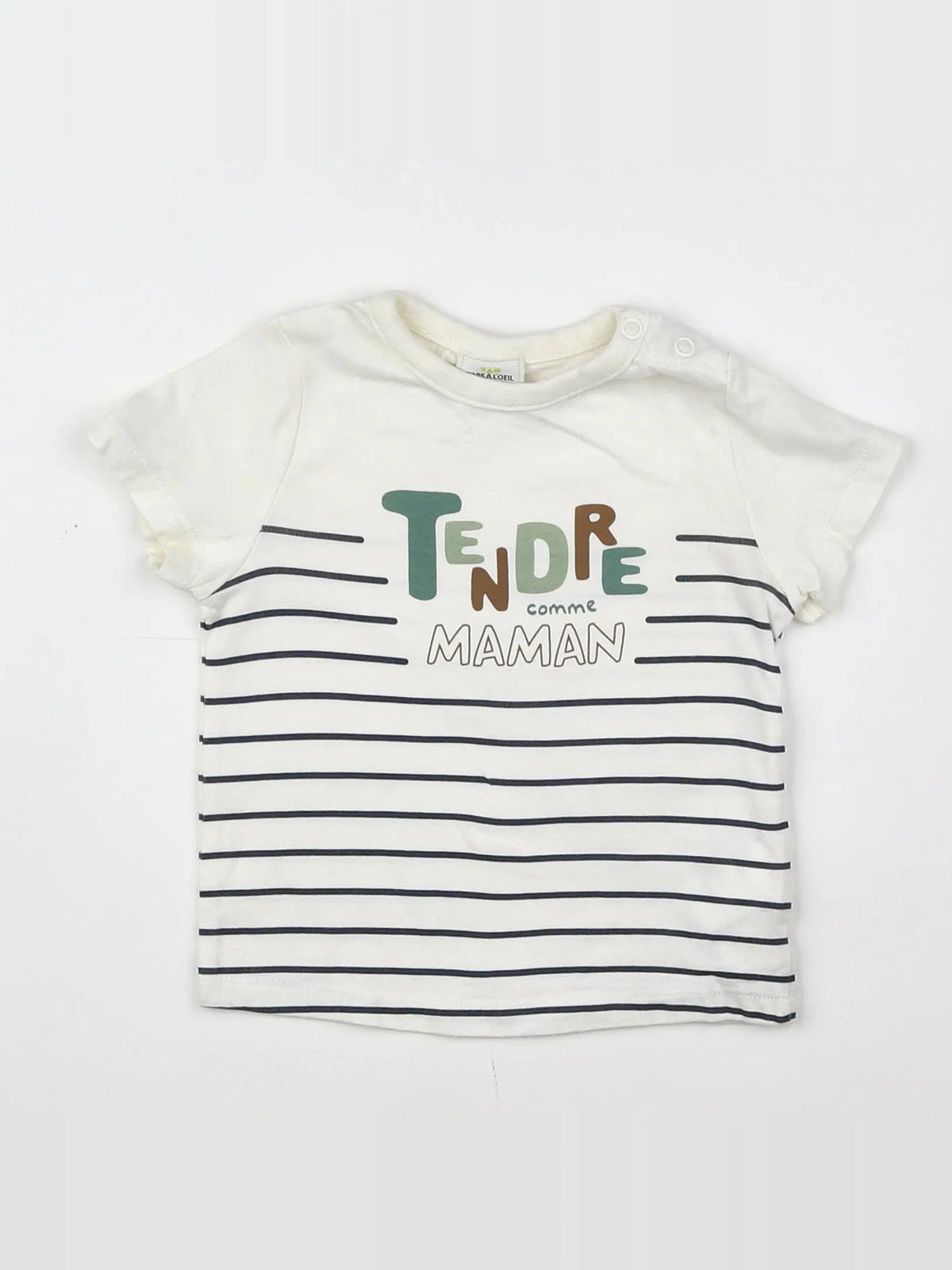 Tape à l'oeil - tee-shirt blanc, multicolore - 12 mois
