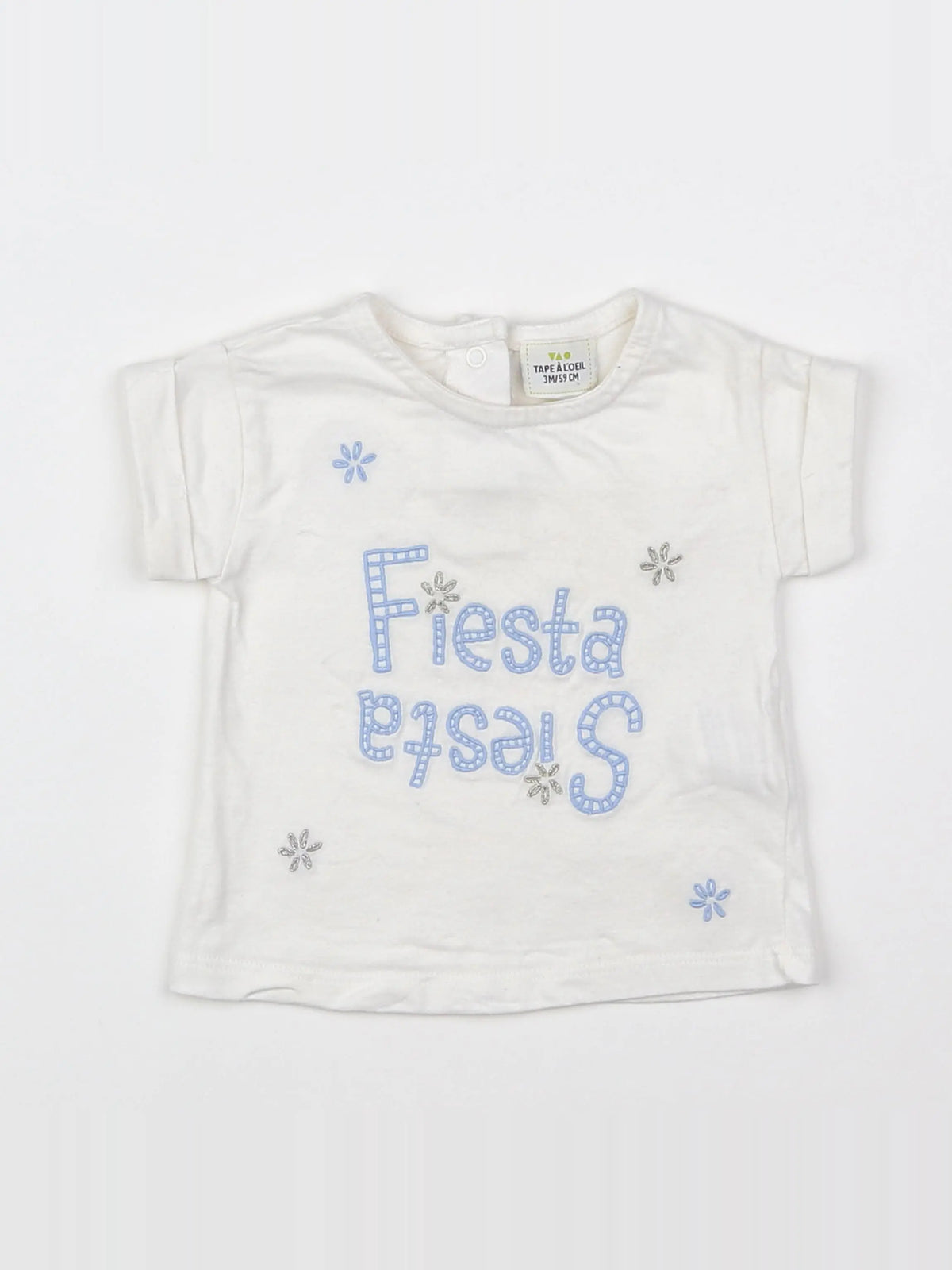 Tape à l'oeil - tee-shirt beige - 3 mois