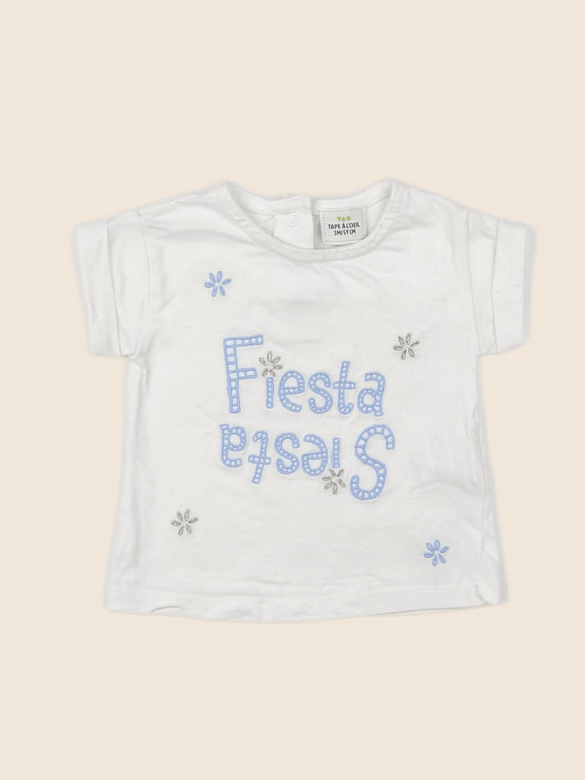 Tape à l'oeil - tee-shirt beige - 3 mois