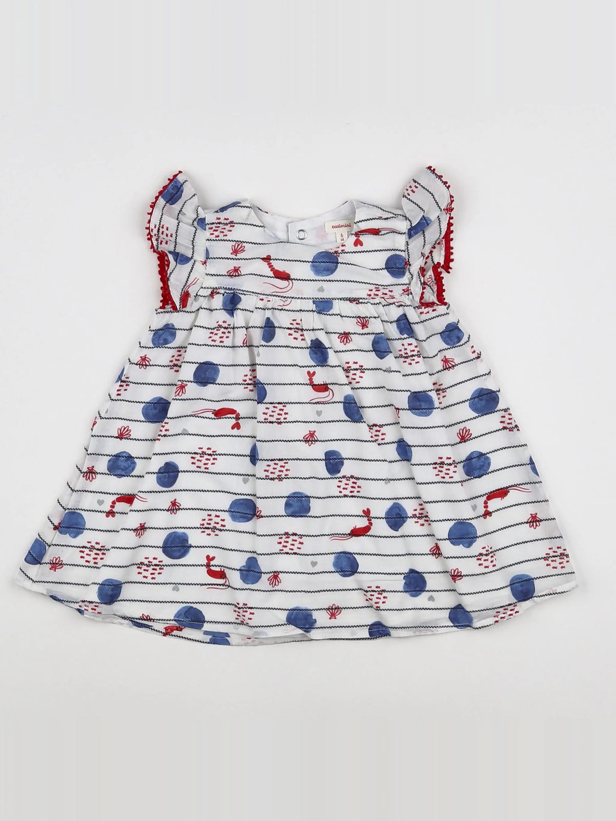 Catimini - robe Bleu - 6 mois