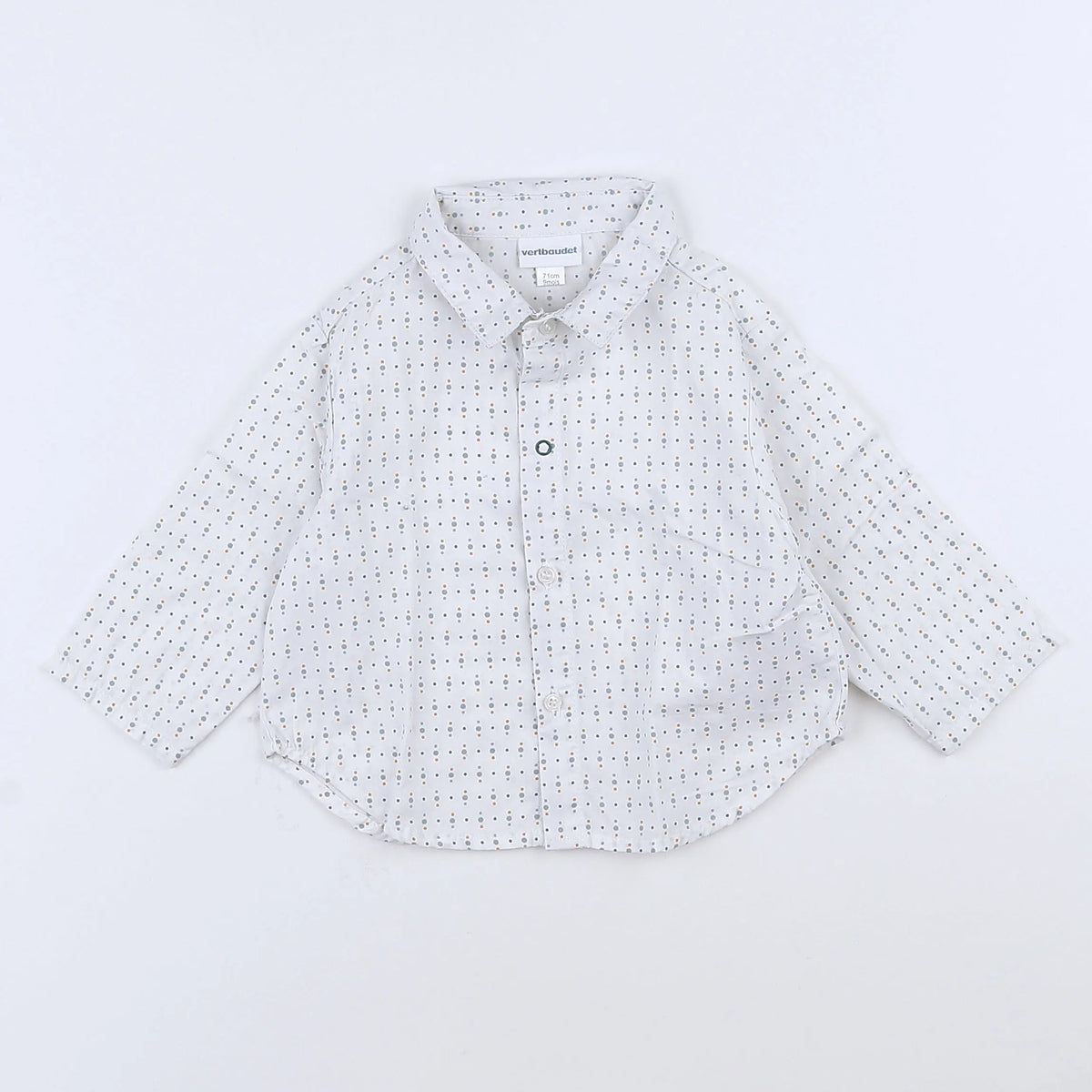 Vertbaudet - chemise blanc - 9 mois