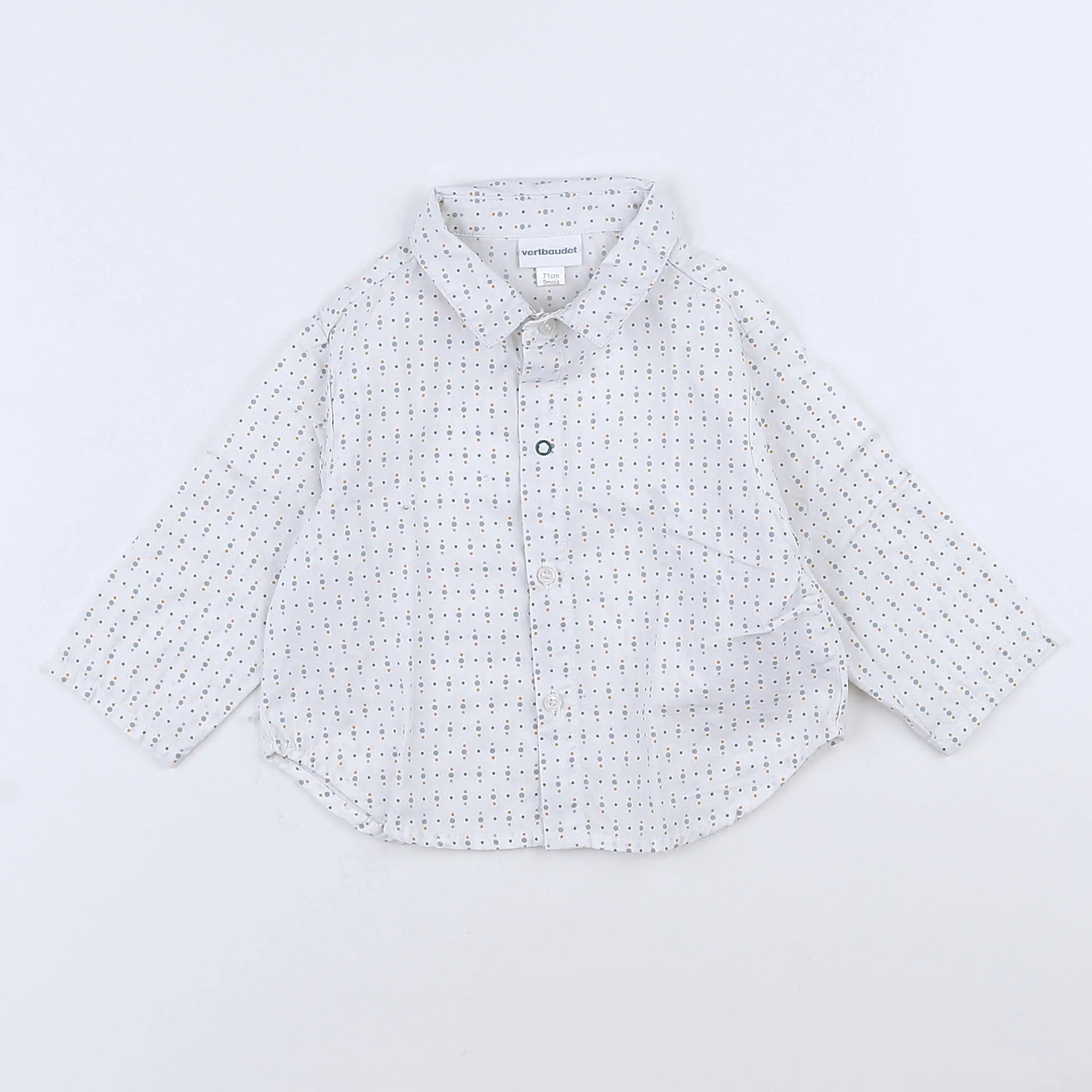 Vertbaudet - chemise blanc - 9 mois