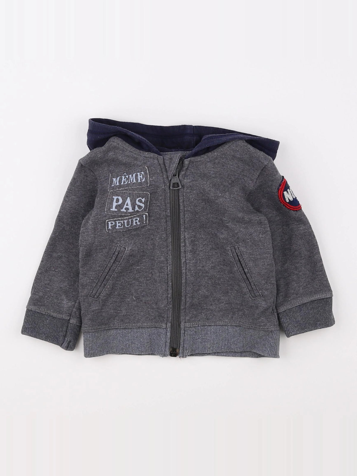 IKKS - sweat gris - 6 mois