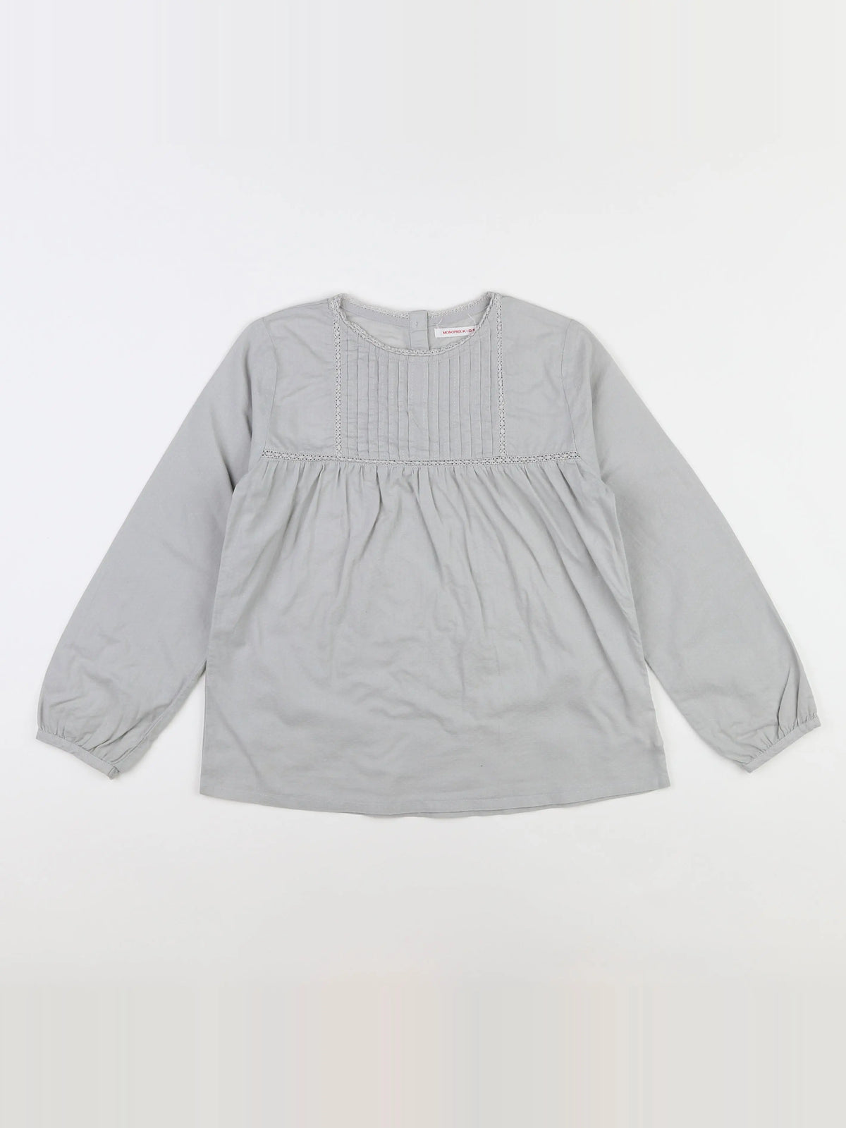 Monoprix - blouse gris - 8 ans