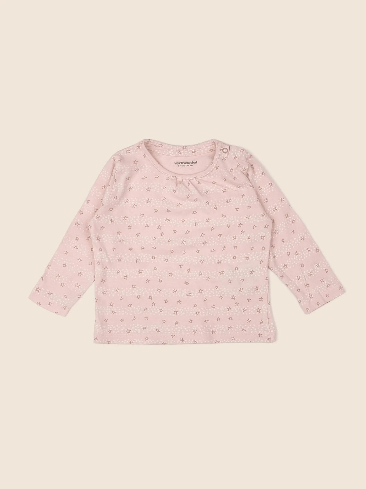 Vertbaudet - tee-shirt rose - 9 mois