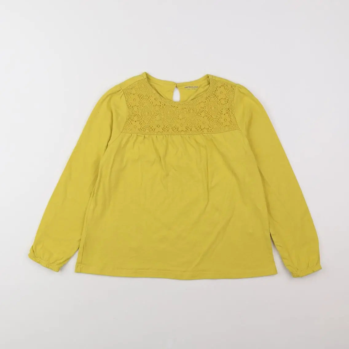 Vertbaudet - tee-shirt jaune - 8 ans