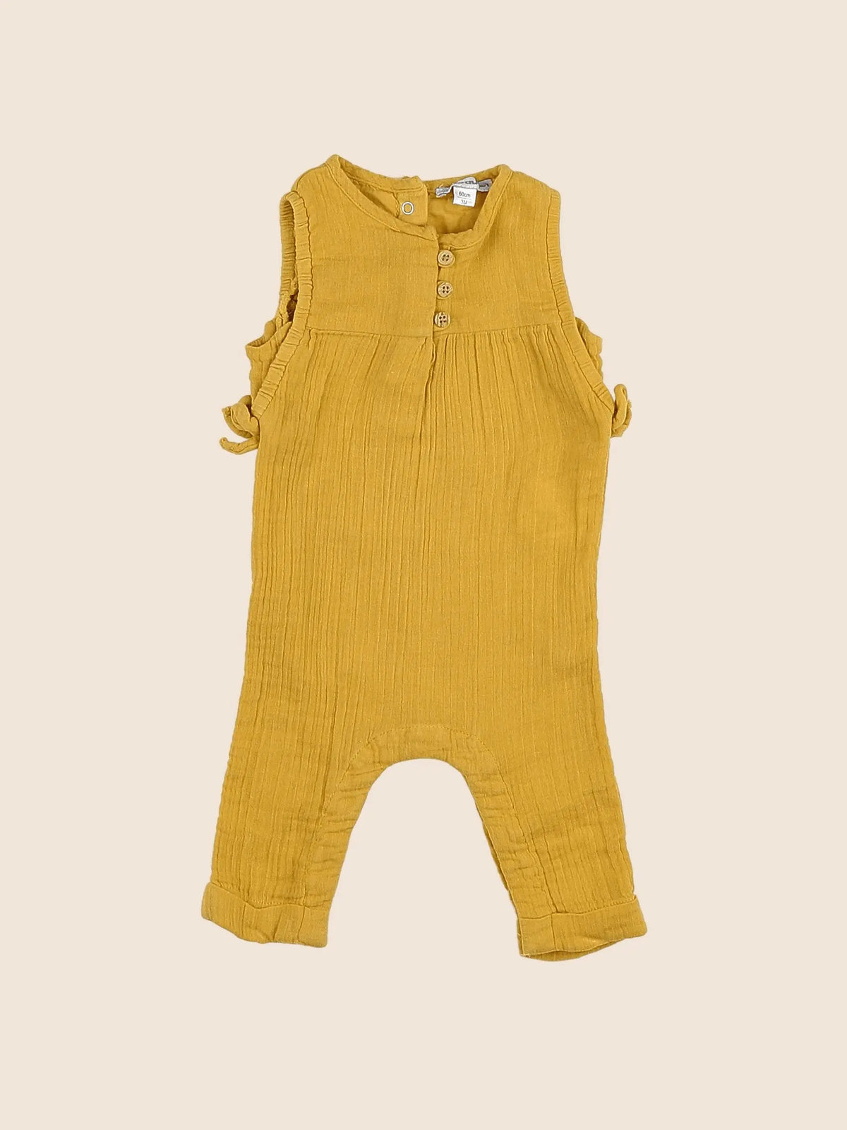 Vertbaudet - combinaison jaune - 3 mois