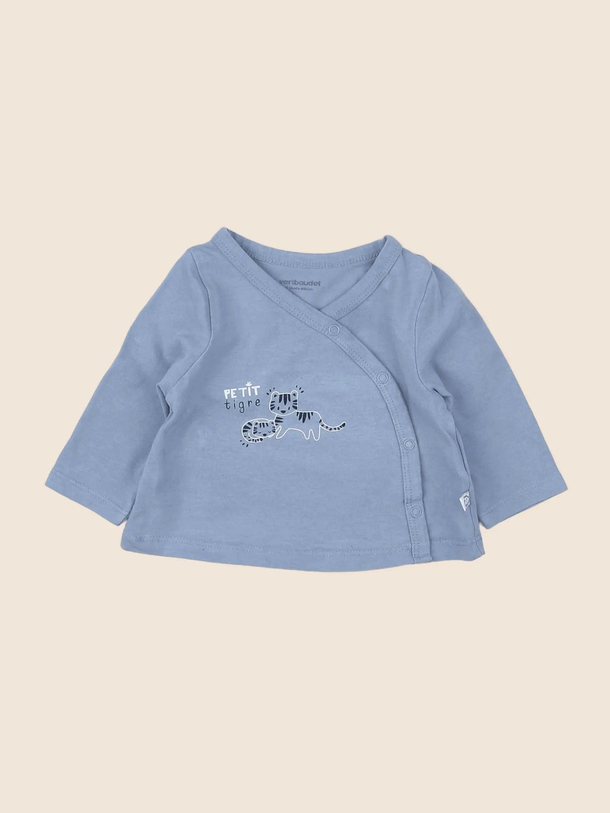 Vertbaudet - tee-shirt bleu - 3 mois