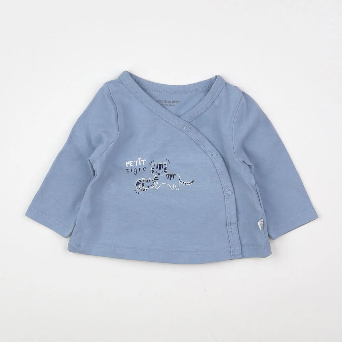 Vertbaudet - tee-shirt bleu - 3 mois