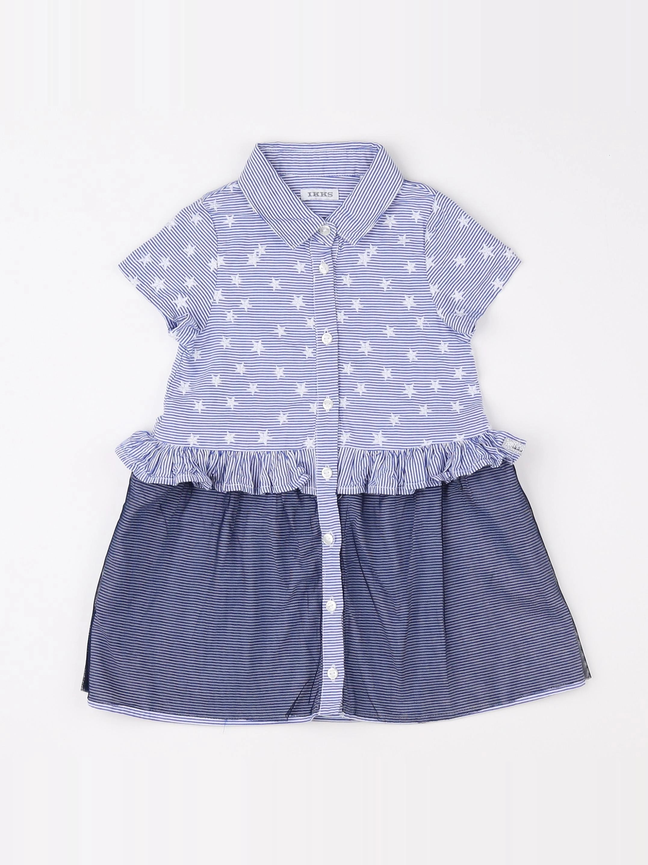 IKKS - robe bleu - 18 mois