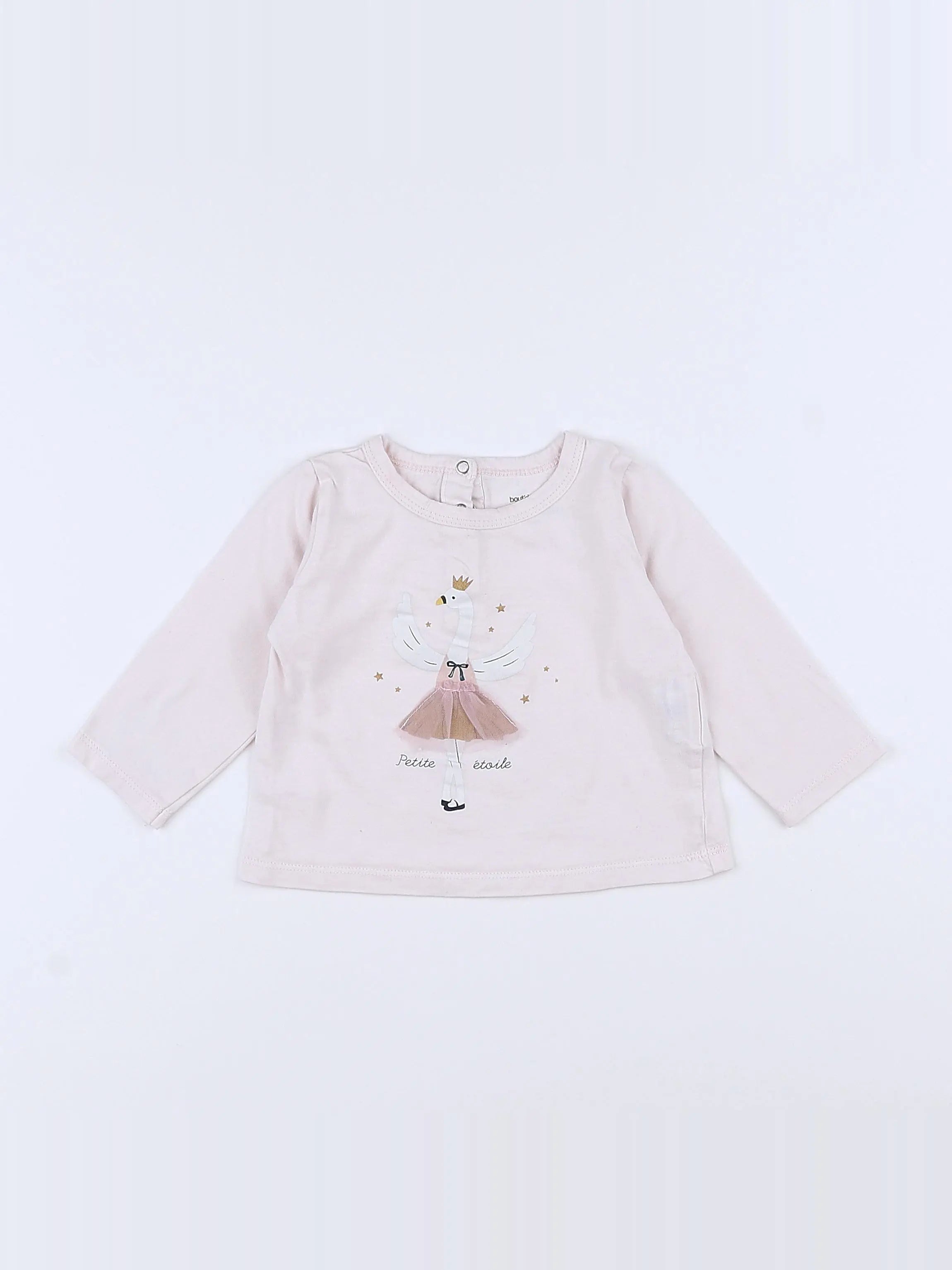 Boutchou - tee-shirt rose - 9 mois