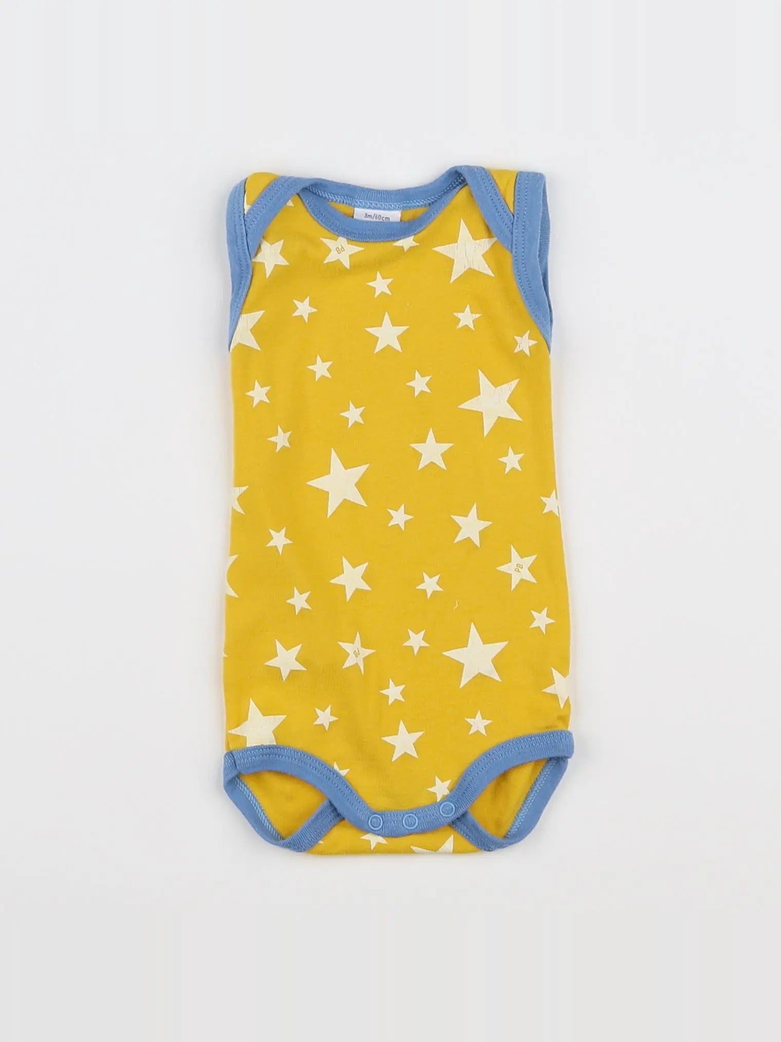 Petit Bateau - body jaune - 3 mois