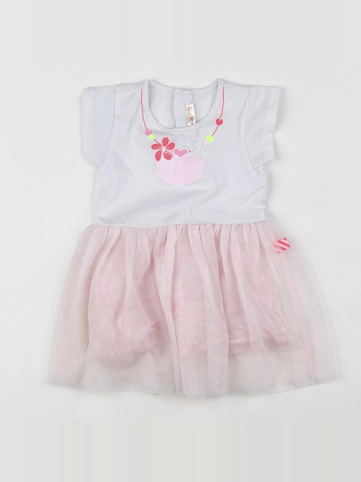 Billie Blush - robe blanc, rose - 12 mois