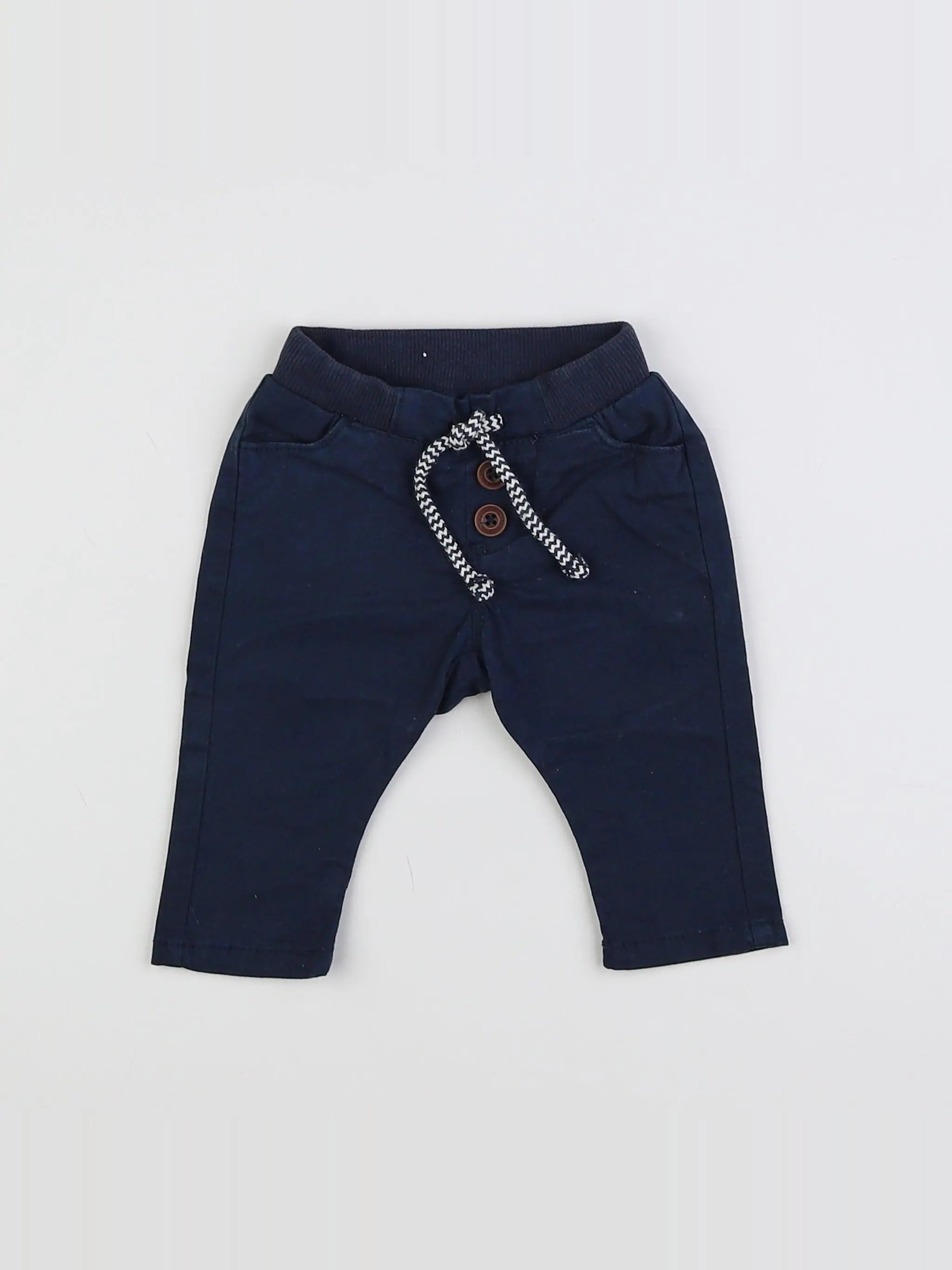 Tape à l'oeil - pantalon bleu - 3 mois
