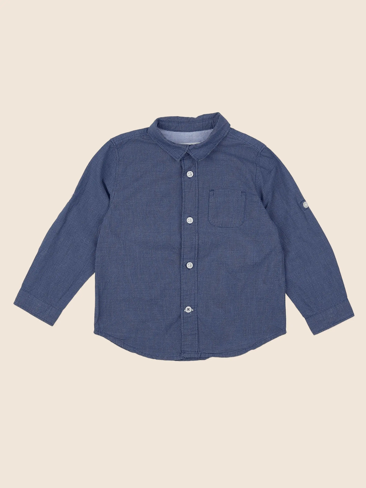 Zara - chemise bleu - 12/18 mois