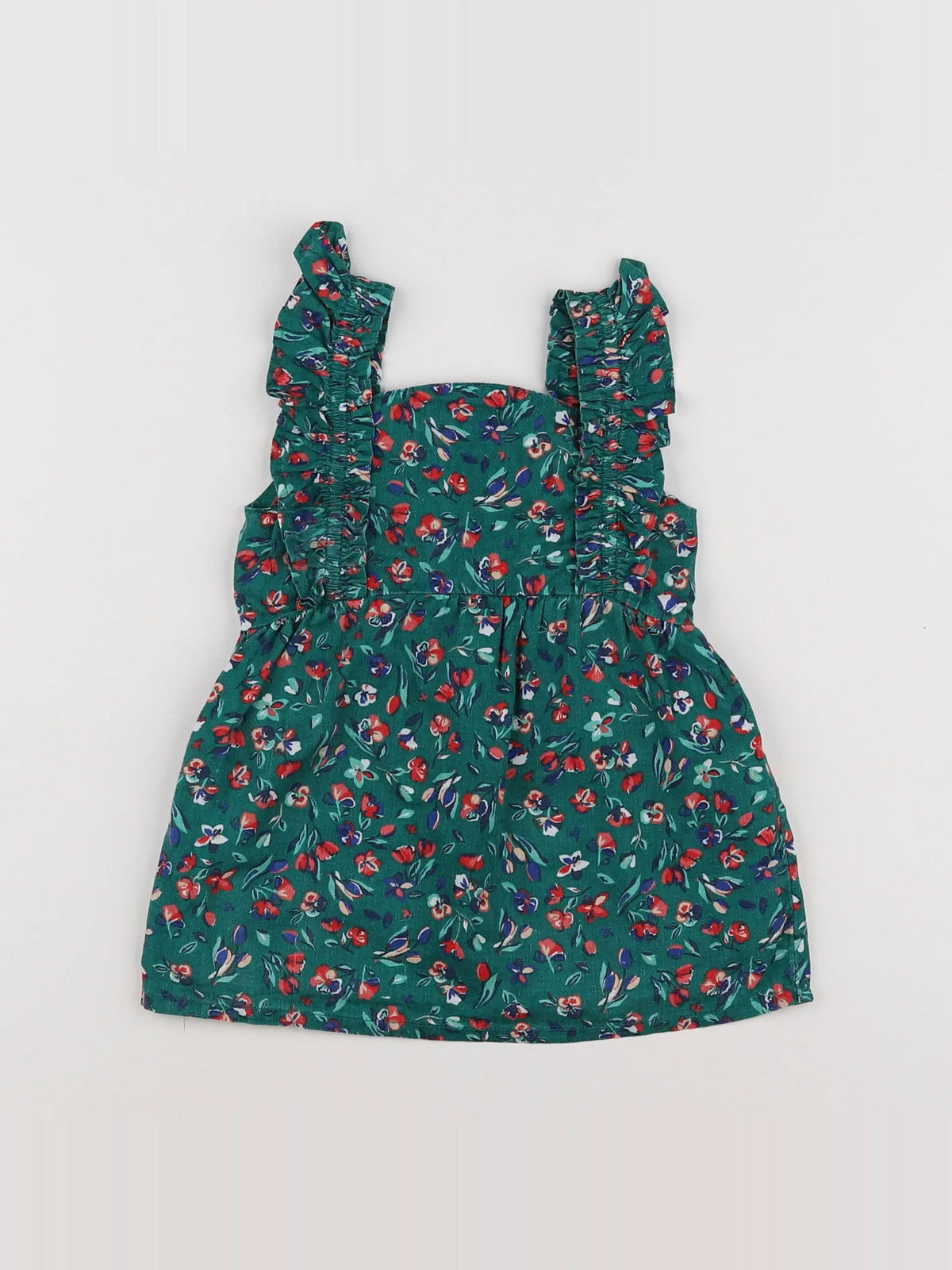 Tape à l'oeil - robe vert - 12 mois