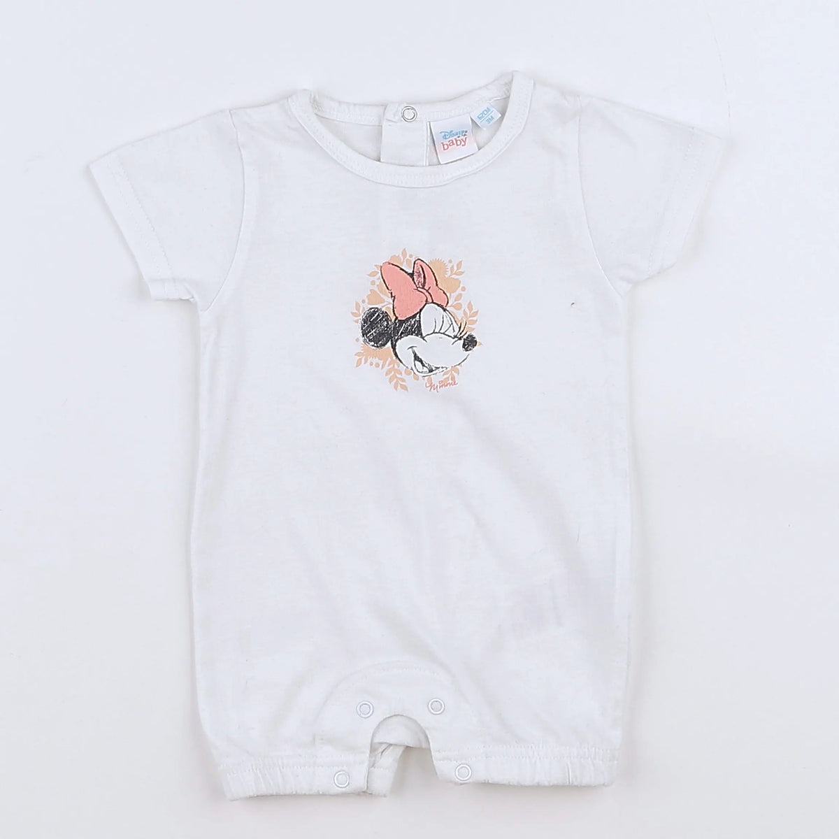 Vertbaudet - pyjama coton blanc - 3 mois