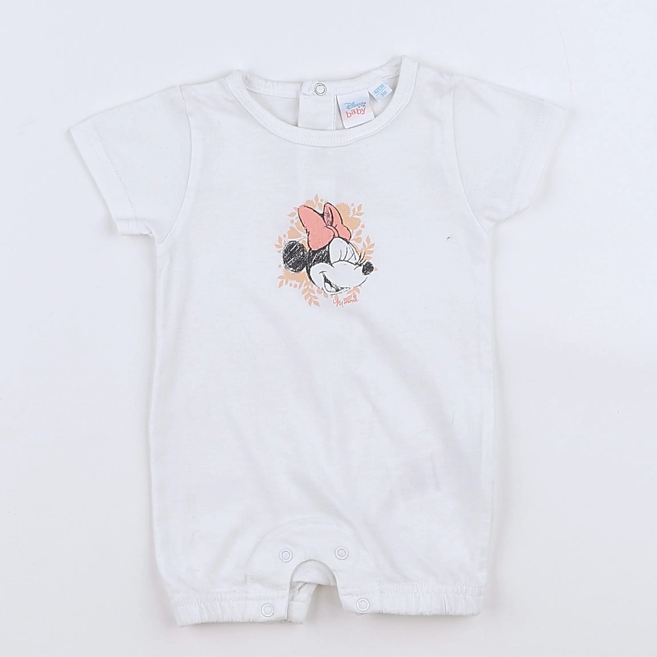Vertbaudet - pyjama coton blanc - 3 mois