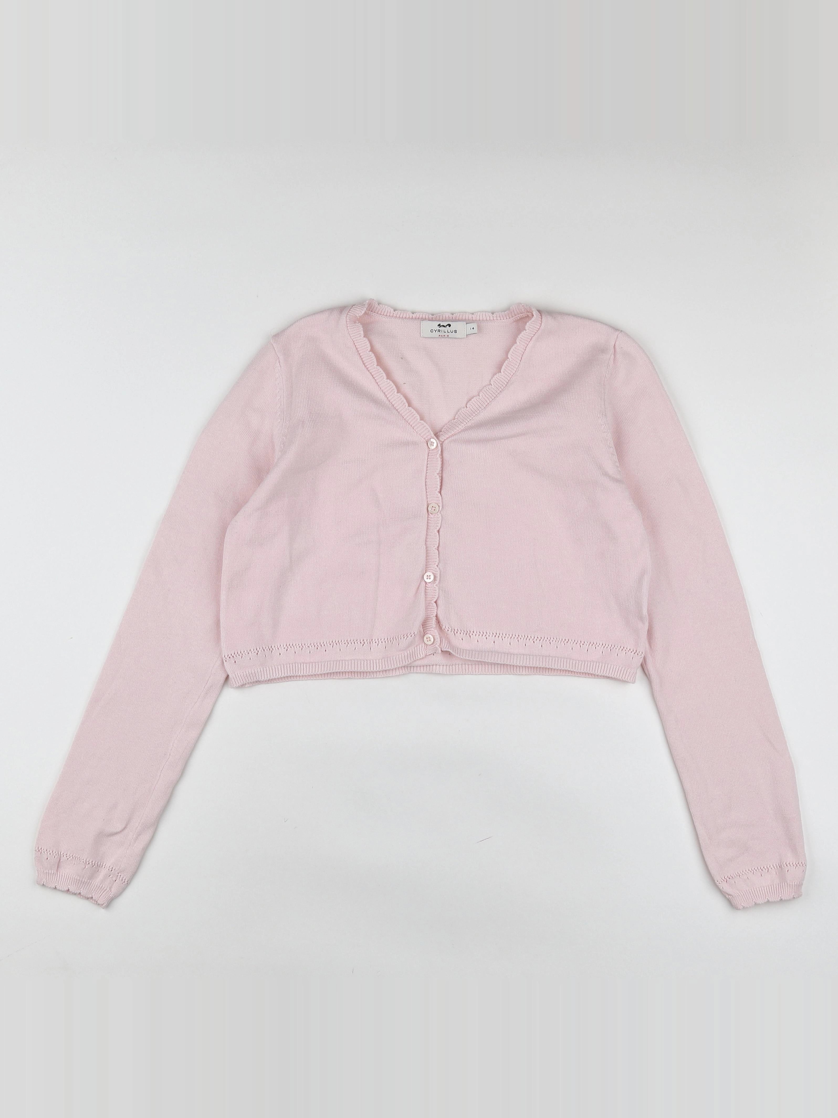 Cyrillus - gilet rose - 14 ans