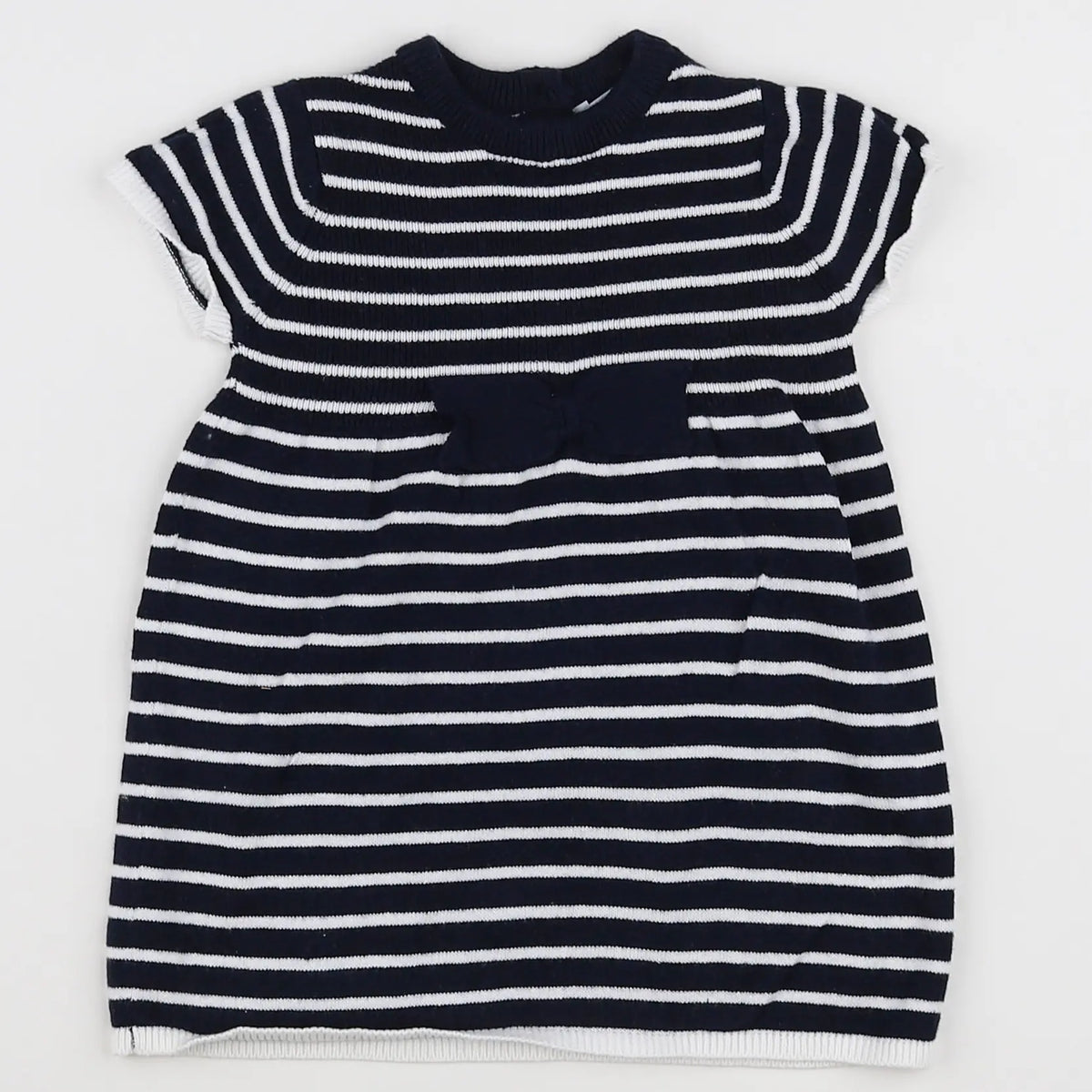 Vertbaudet - robe bleu - 12 mois