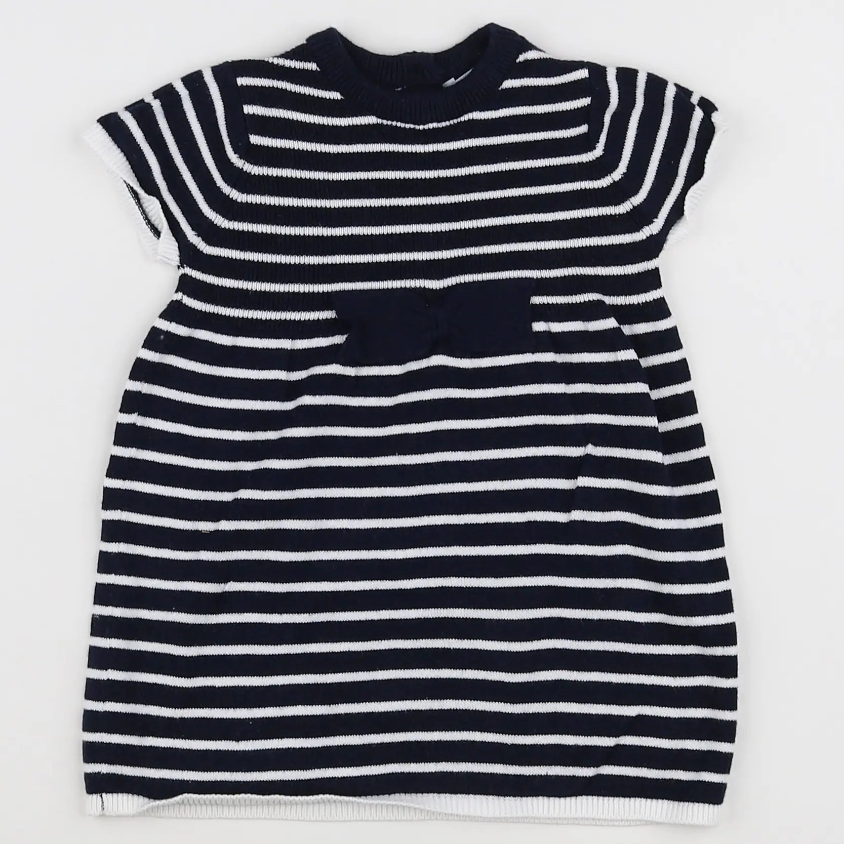 Vertbaudet - robe bleu - 12 mois