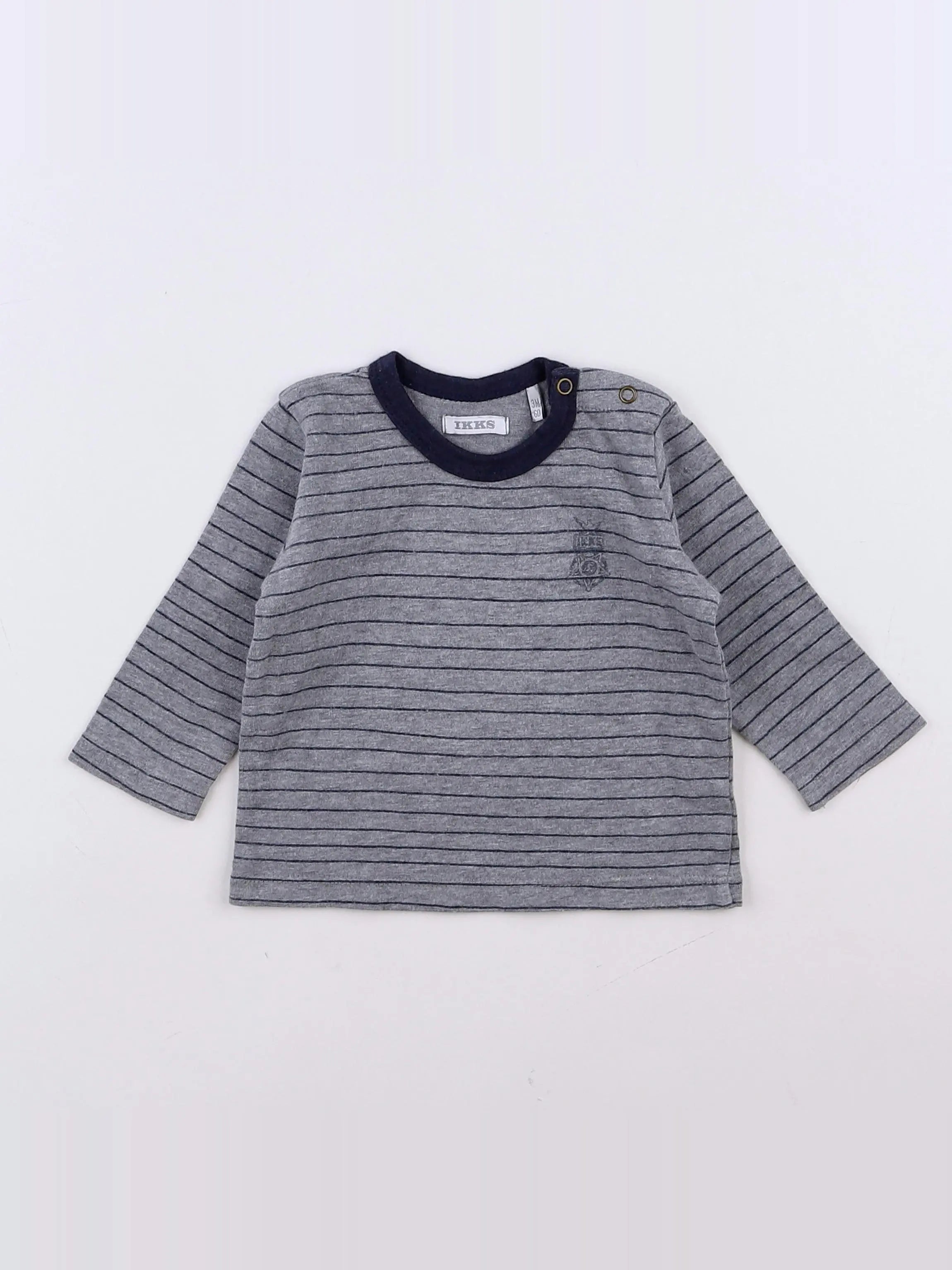 IKKS - tee-shirt gris - 3 mois