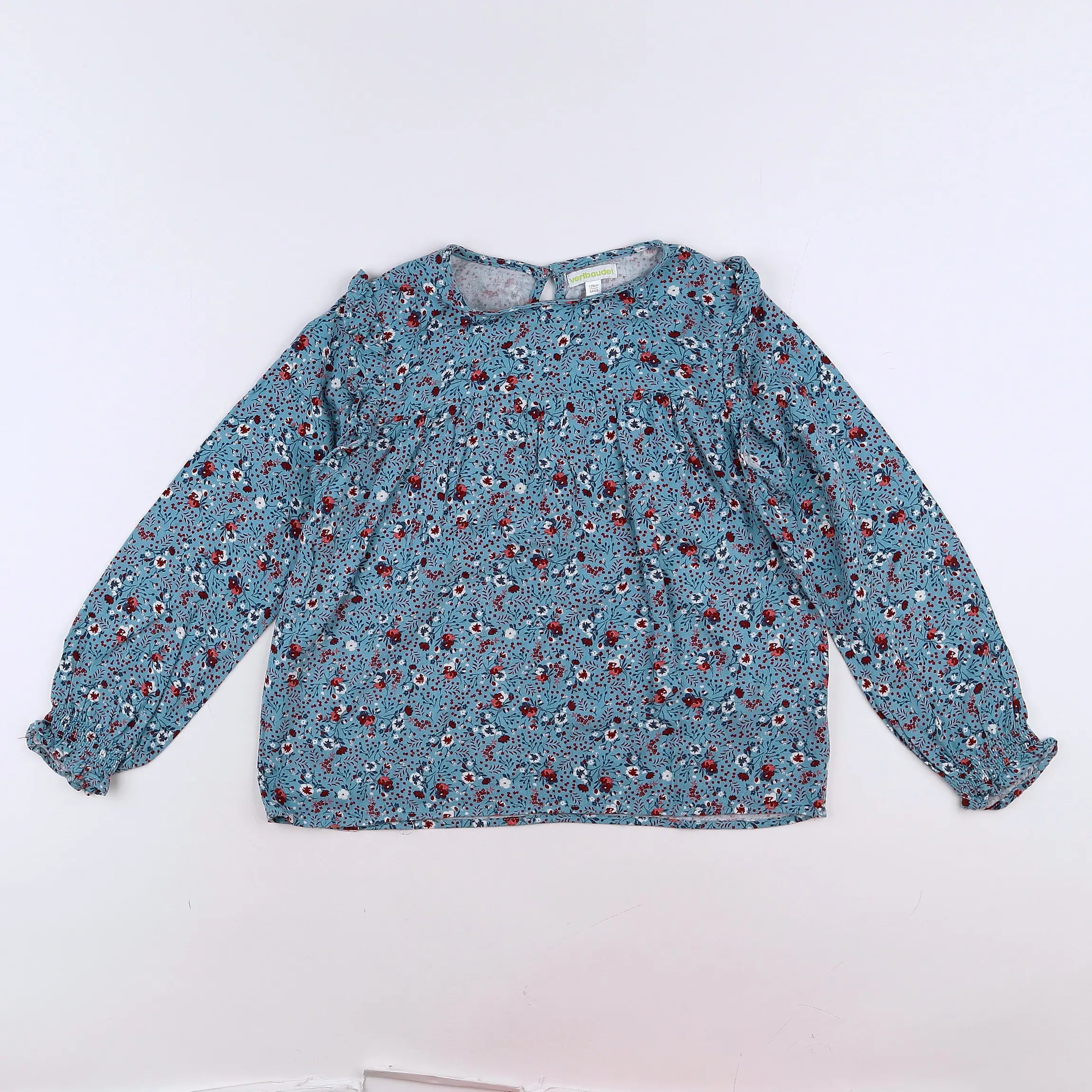 Vertbaudet - blouse bleu - 8 ans