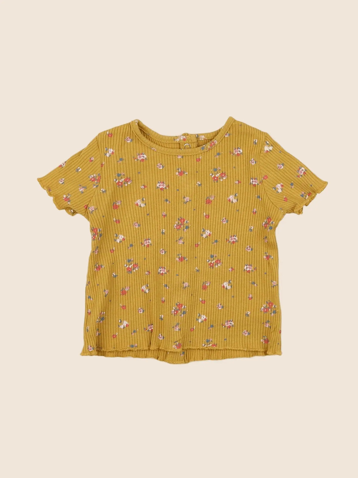 Vertbaudet - tee-shirt jaune - 3 mois
